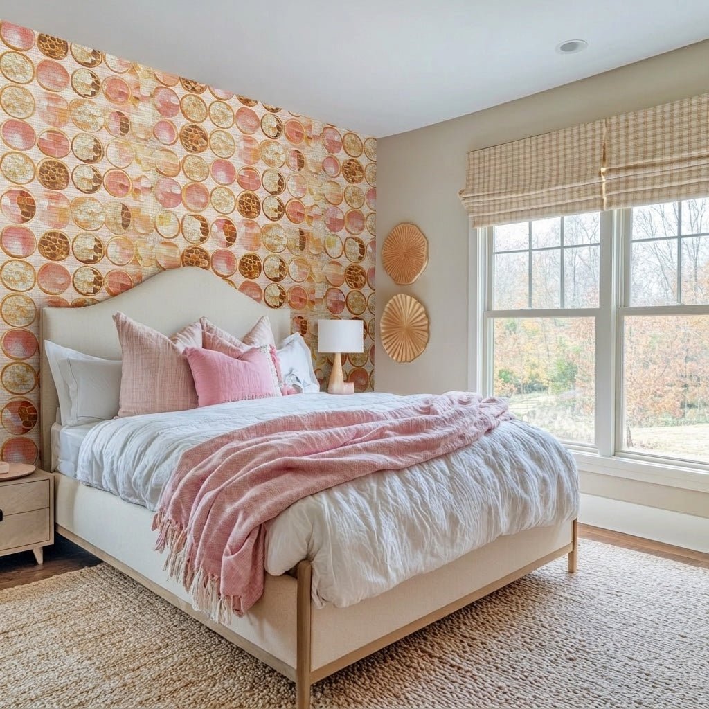 Cleo Faux Grasscloth Wallpaper - Lemon Park