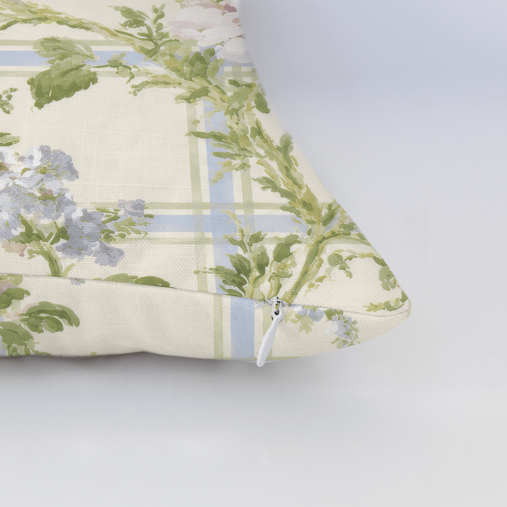 Climbing Rose Throw Pillow - Lemon Park