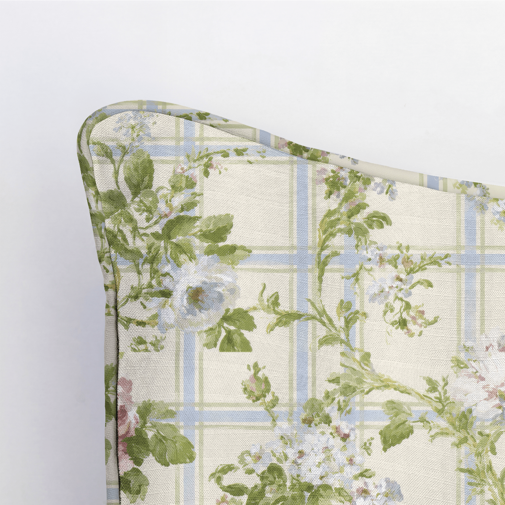 Climbing Rose Throw Pillow - Lemon Park