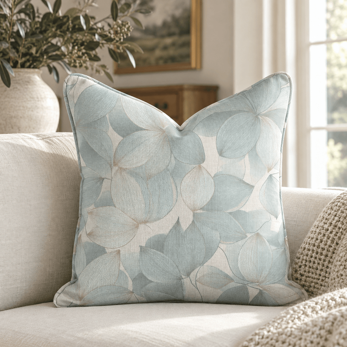 Cloud Flower Throw Pillow - Lemon Park