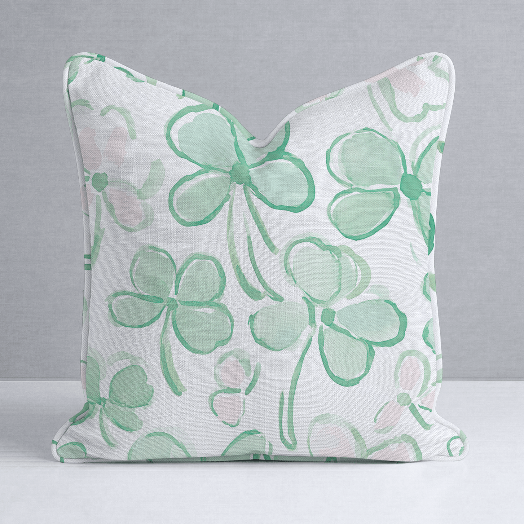 Clover's Bliss Throw Pillow - Lemon Park