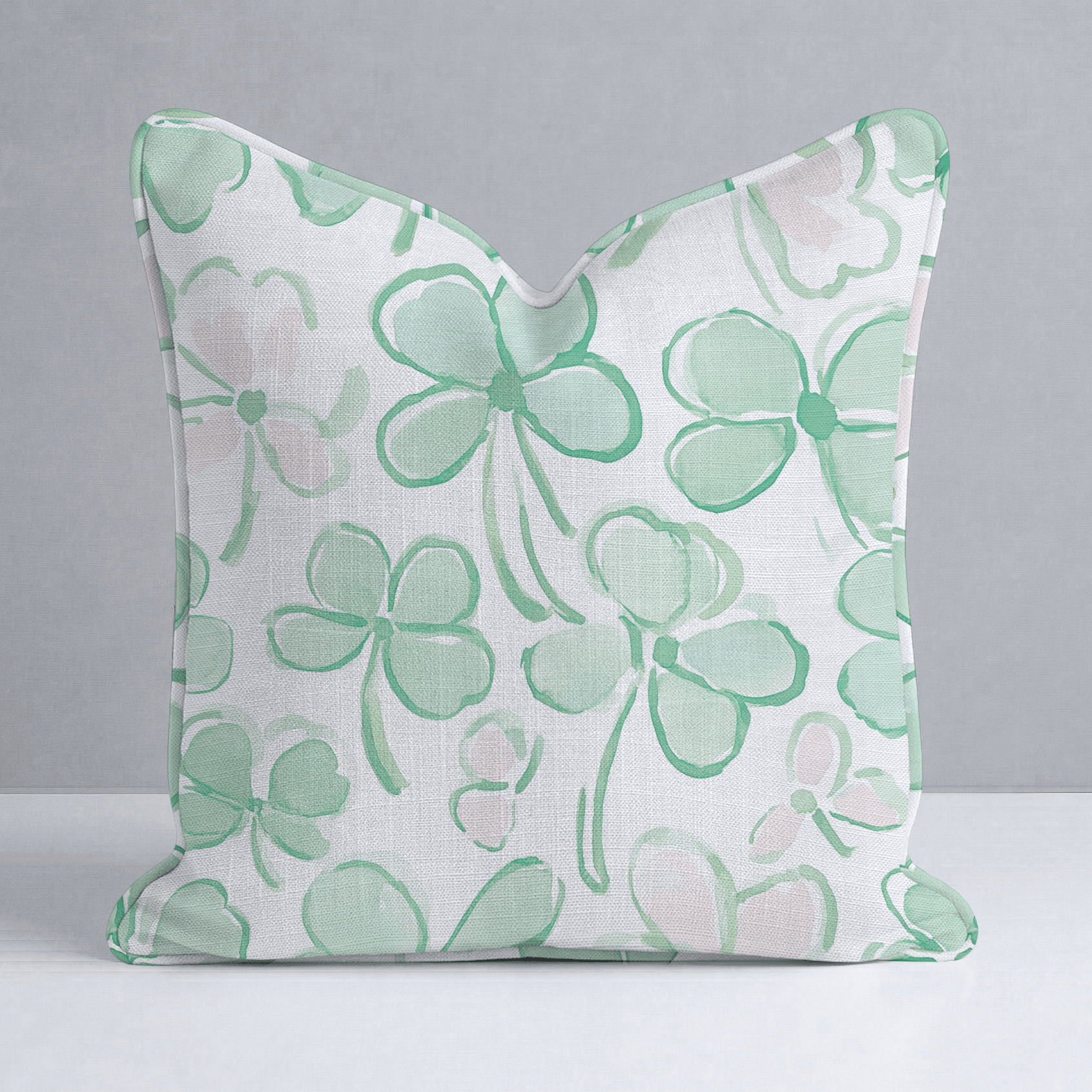 Clover's Bliss Throw Pillow - Lemon Park
