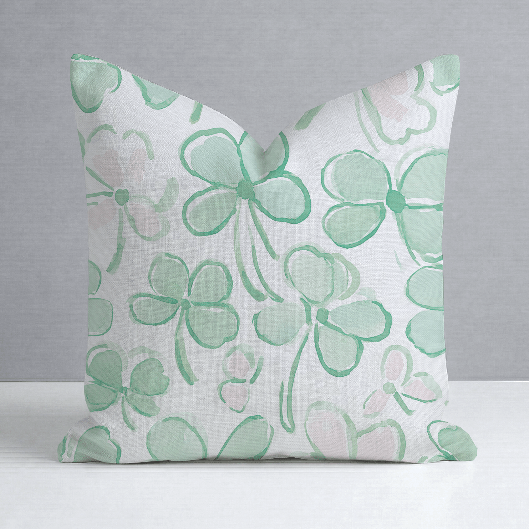Clover's Bliss Throw Pillow - Lemon Park