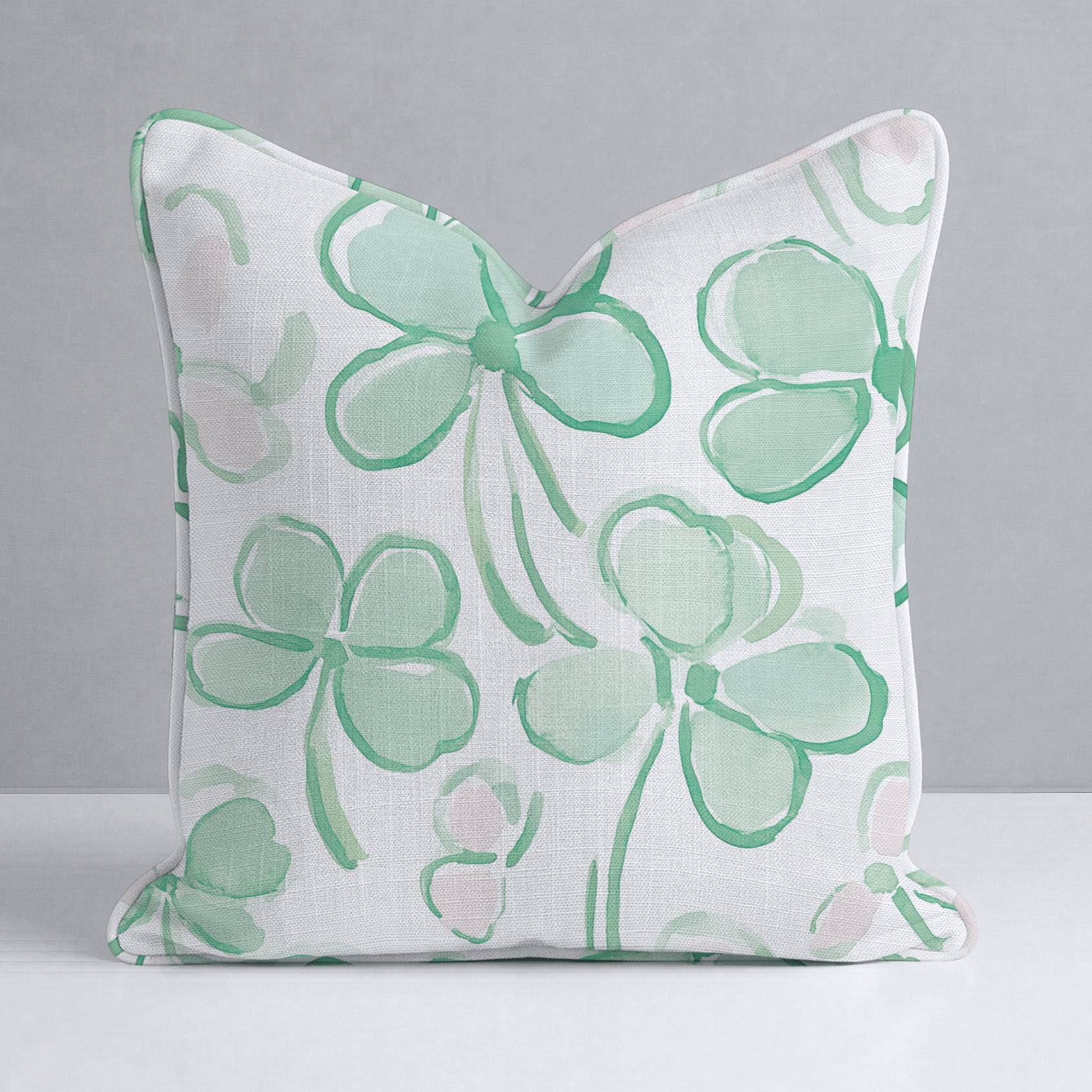 Clover's Bliss Throw Pillow - Lemon Park