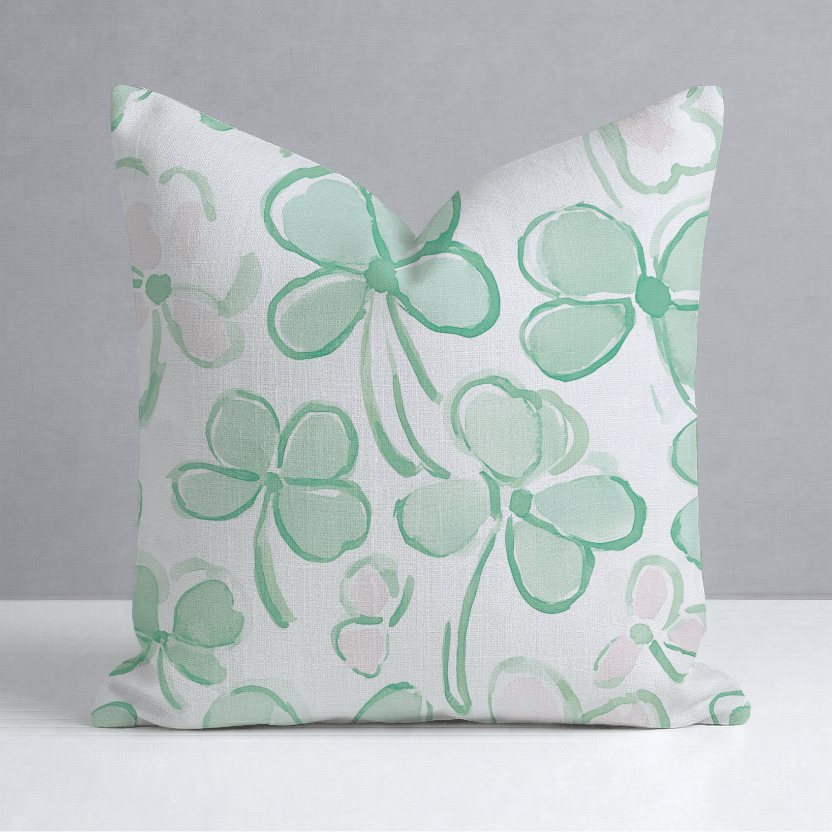 Clover's Bliss Throw Pillow - Lemon Park