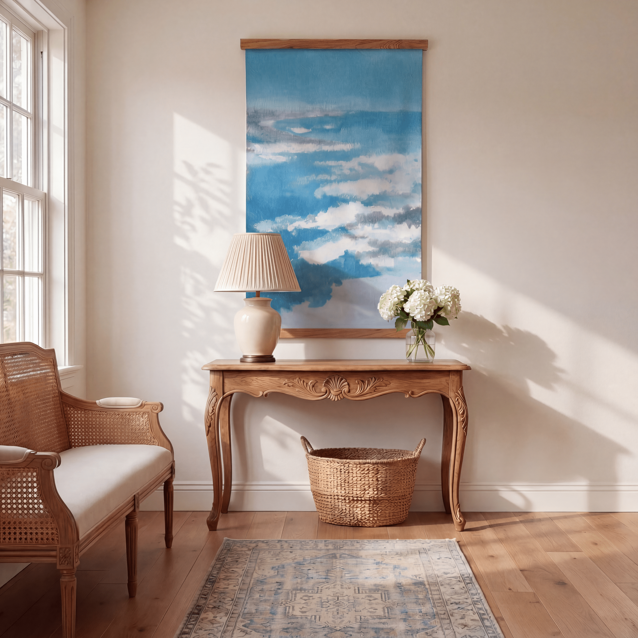 Coastal Haze (Blue) - Tapestry - Lemon Park