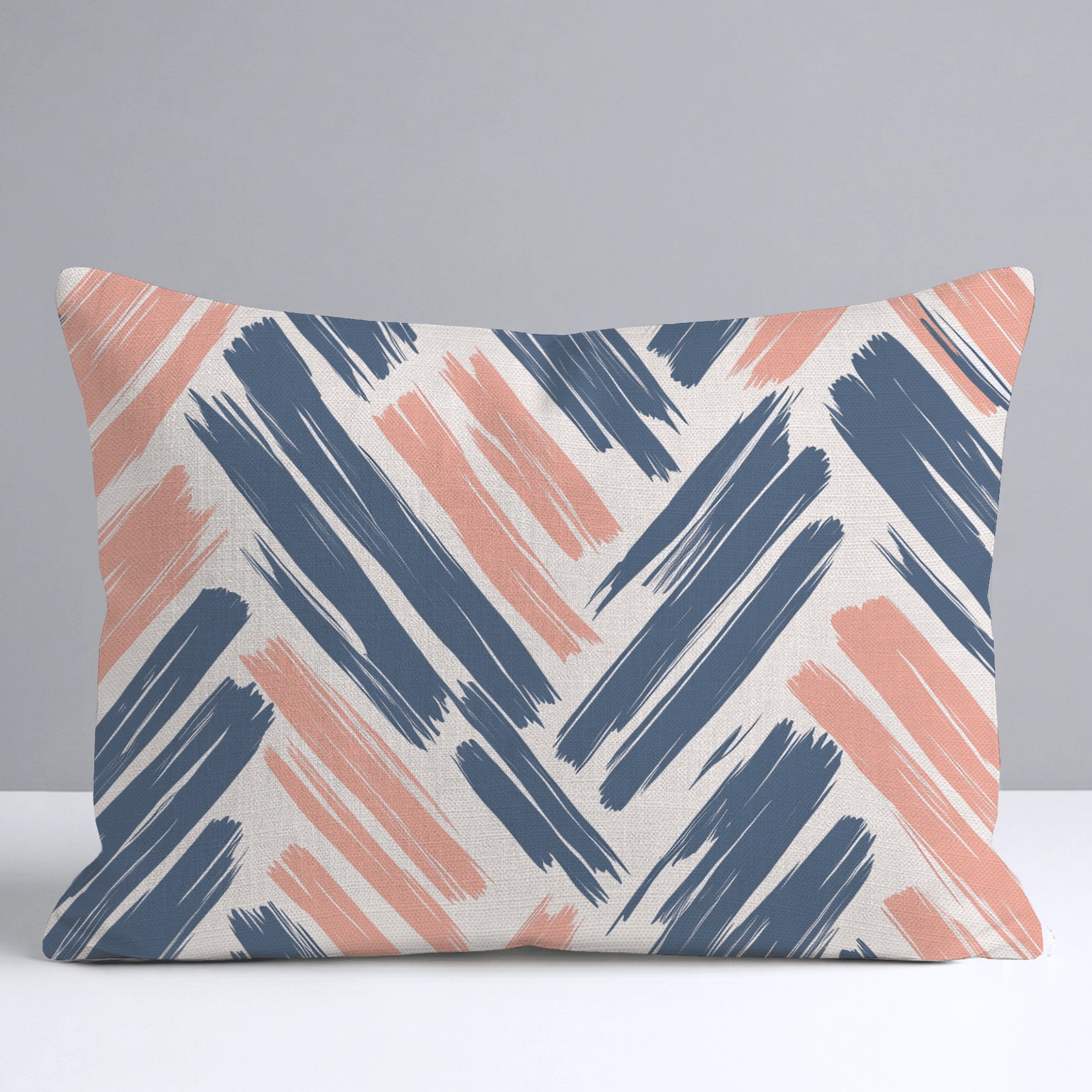 Coastal Strokes Throw Pillow - Lemon Park