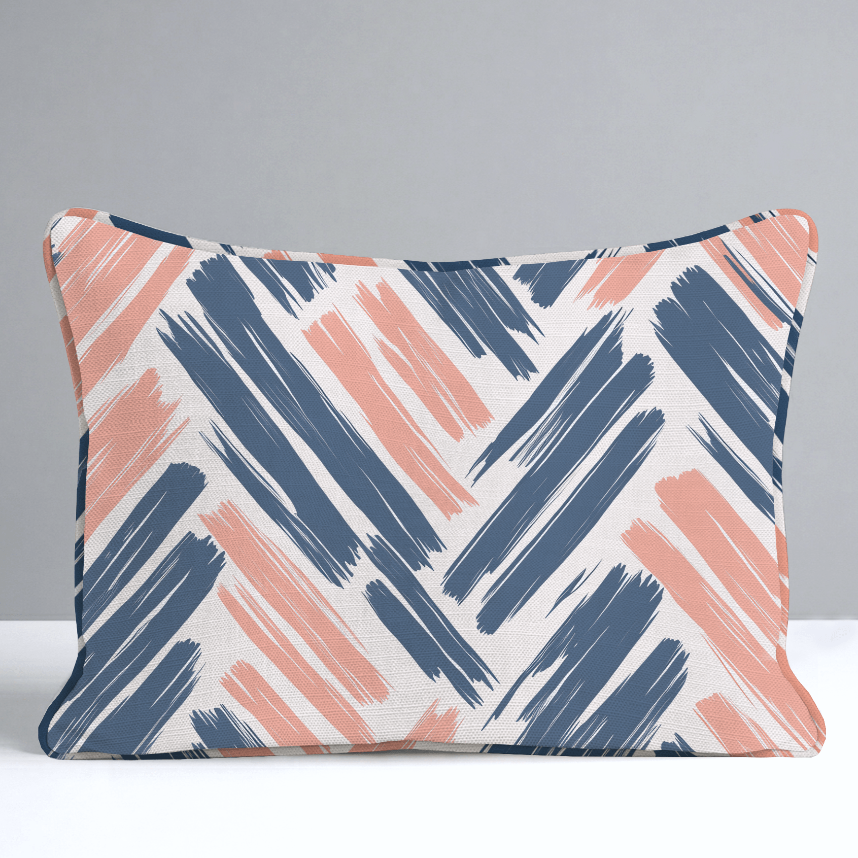 Coastal Strokes Throw Pillow - Lemon Park
