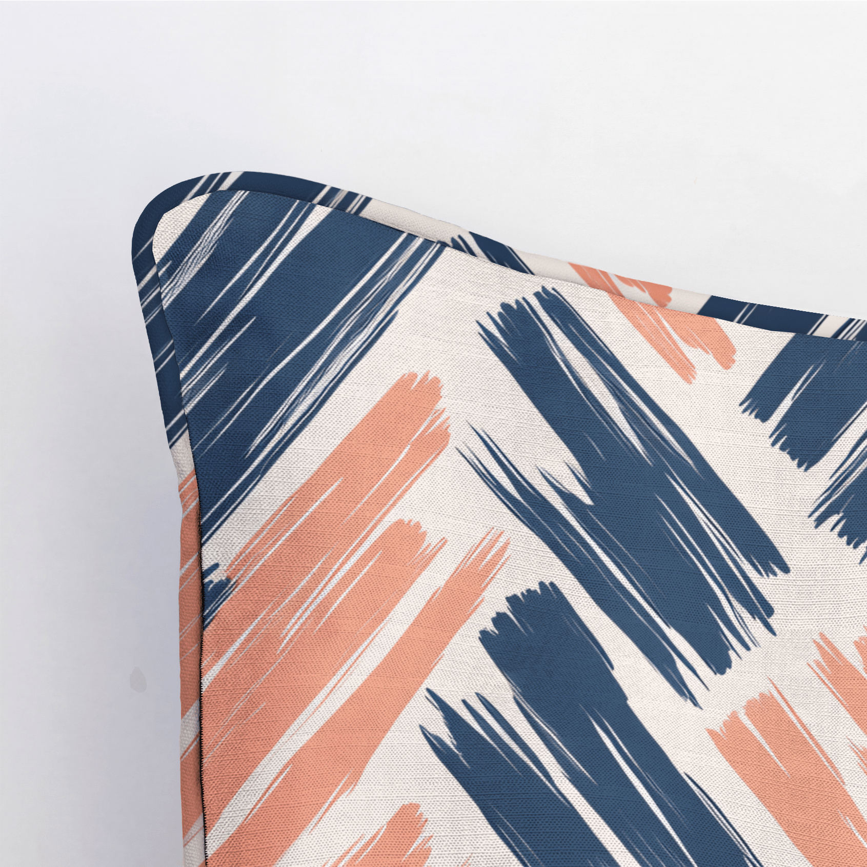 Coastal Strokes Throw Pillow - Lemon Park