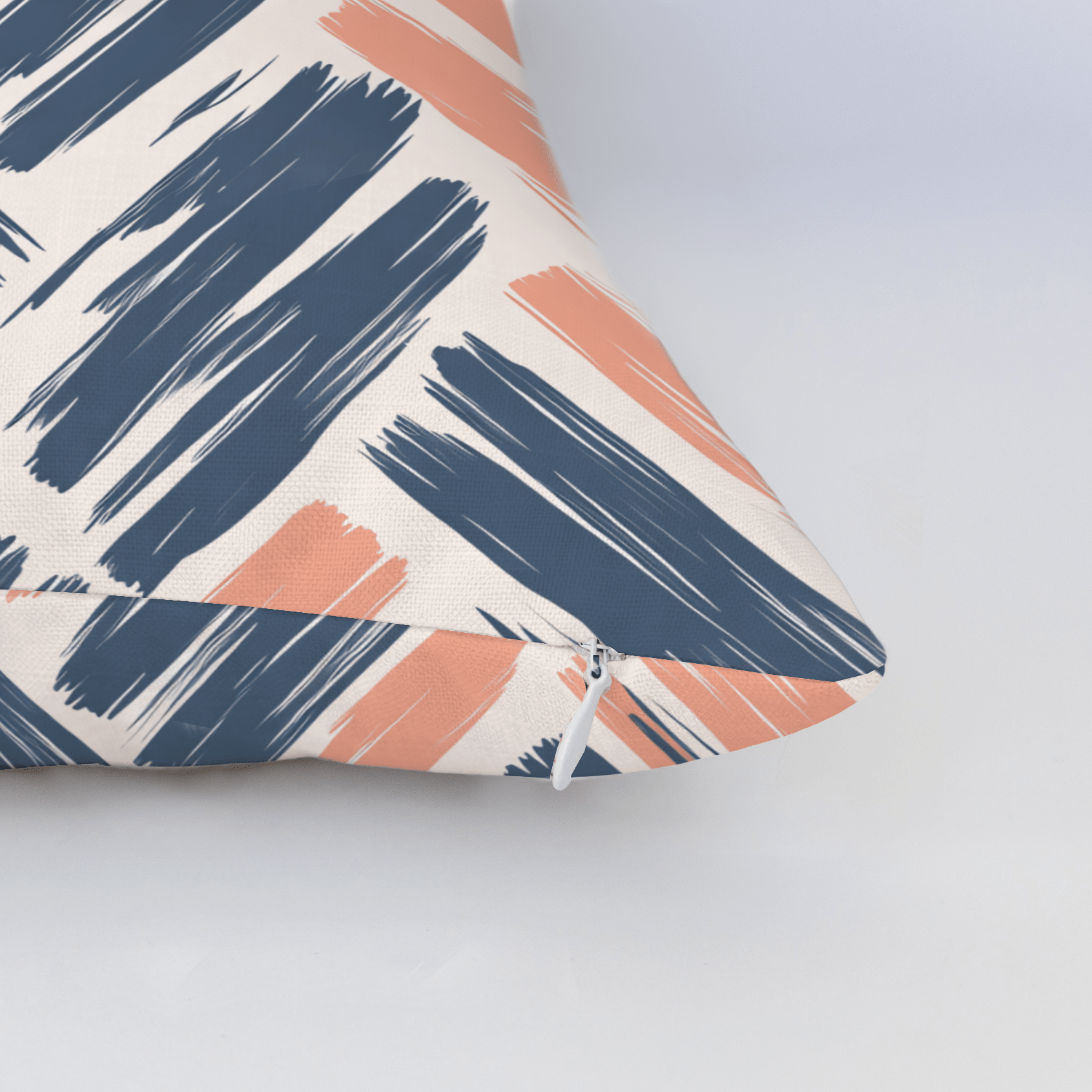 Coastal Strokes Throw Pillow - Lemon Park