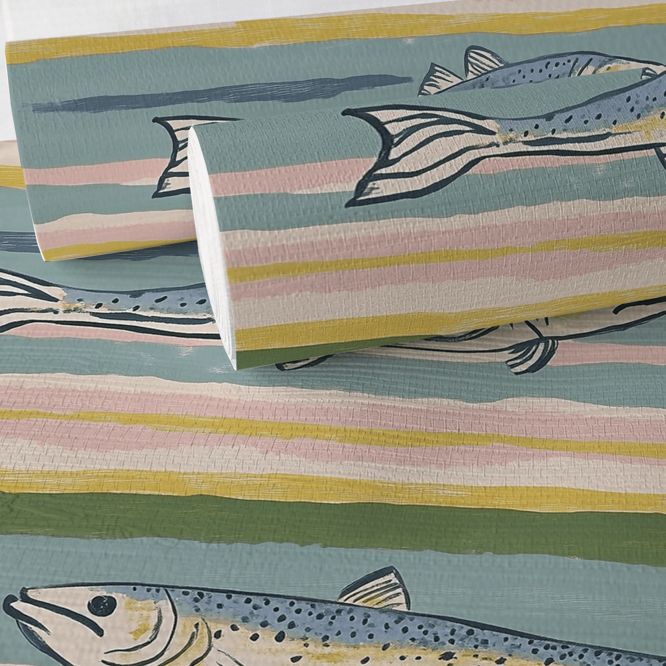 Coastline Faux Grasscloth Wallpaper - Lemon Park