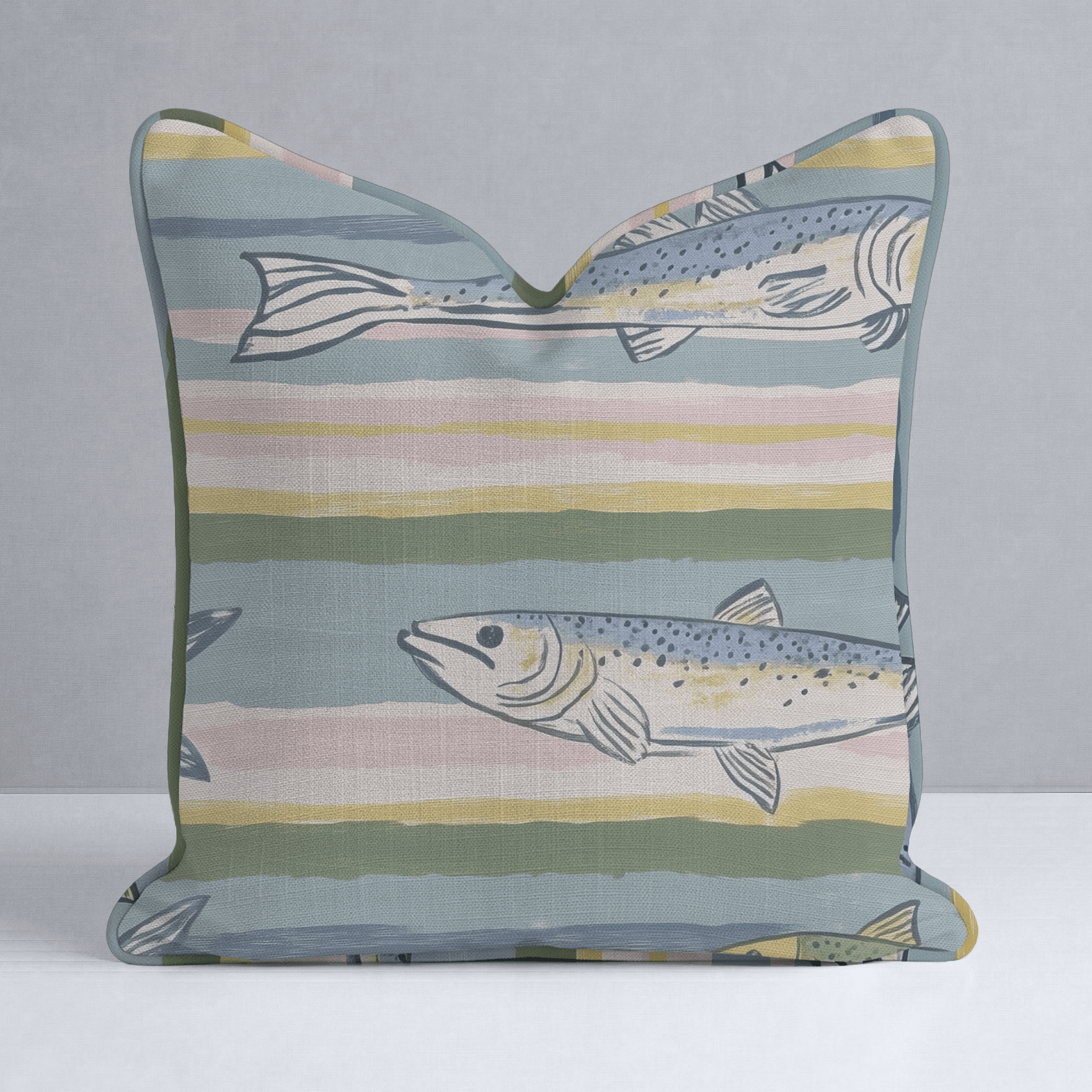 Coastline Throw Pillow - Lemon Park