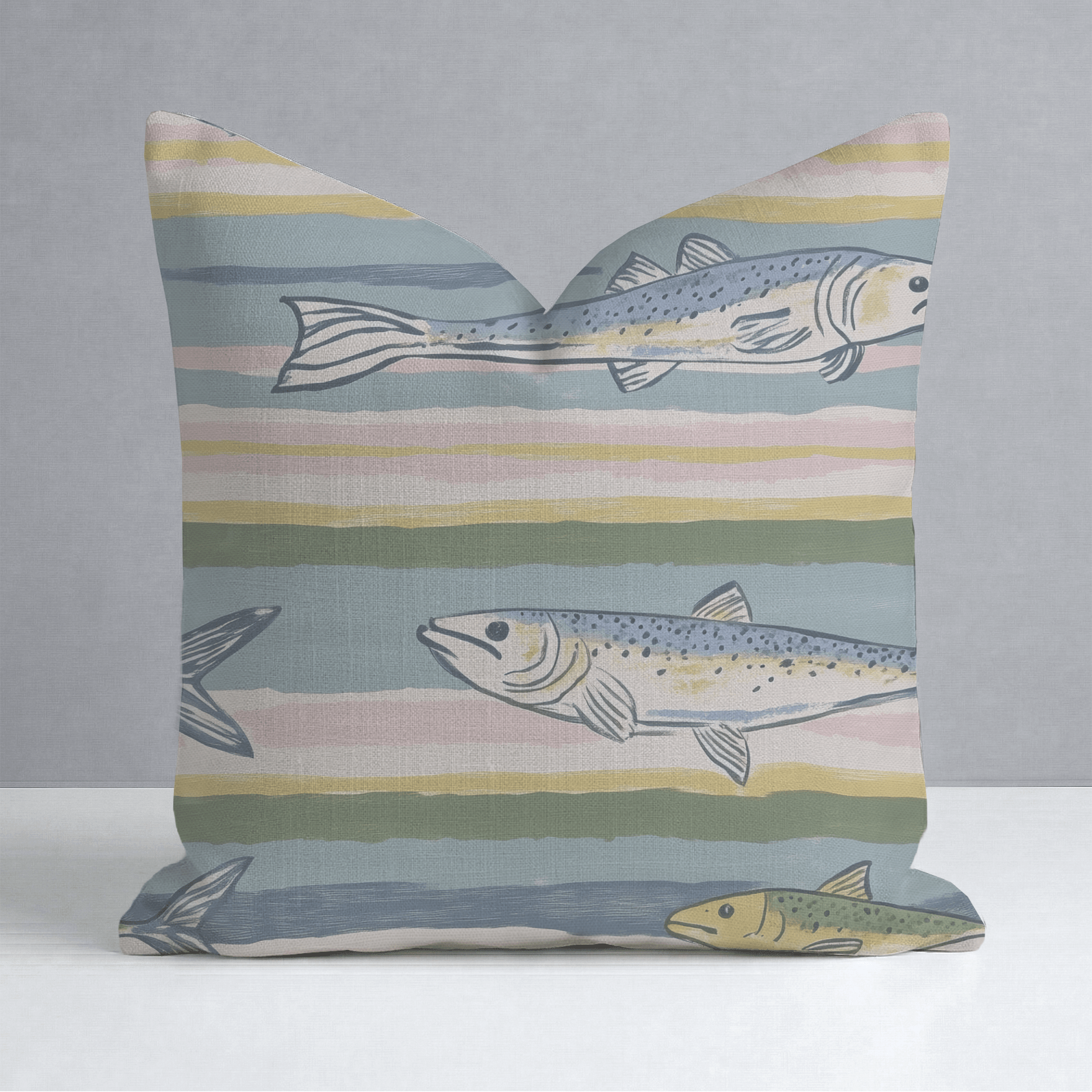 Coastline Throw Pillow - Lemon Park