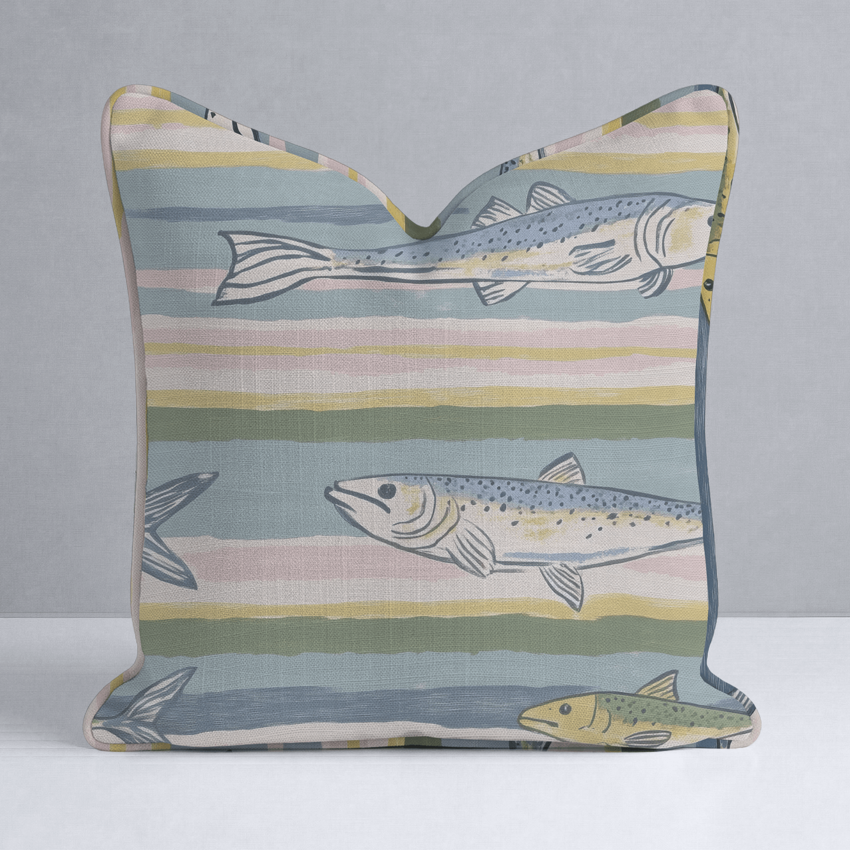 Coastline Throw Pillow - Lemon Park