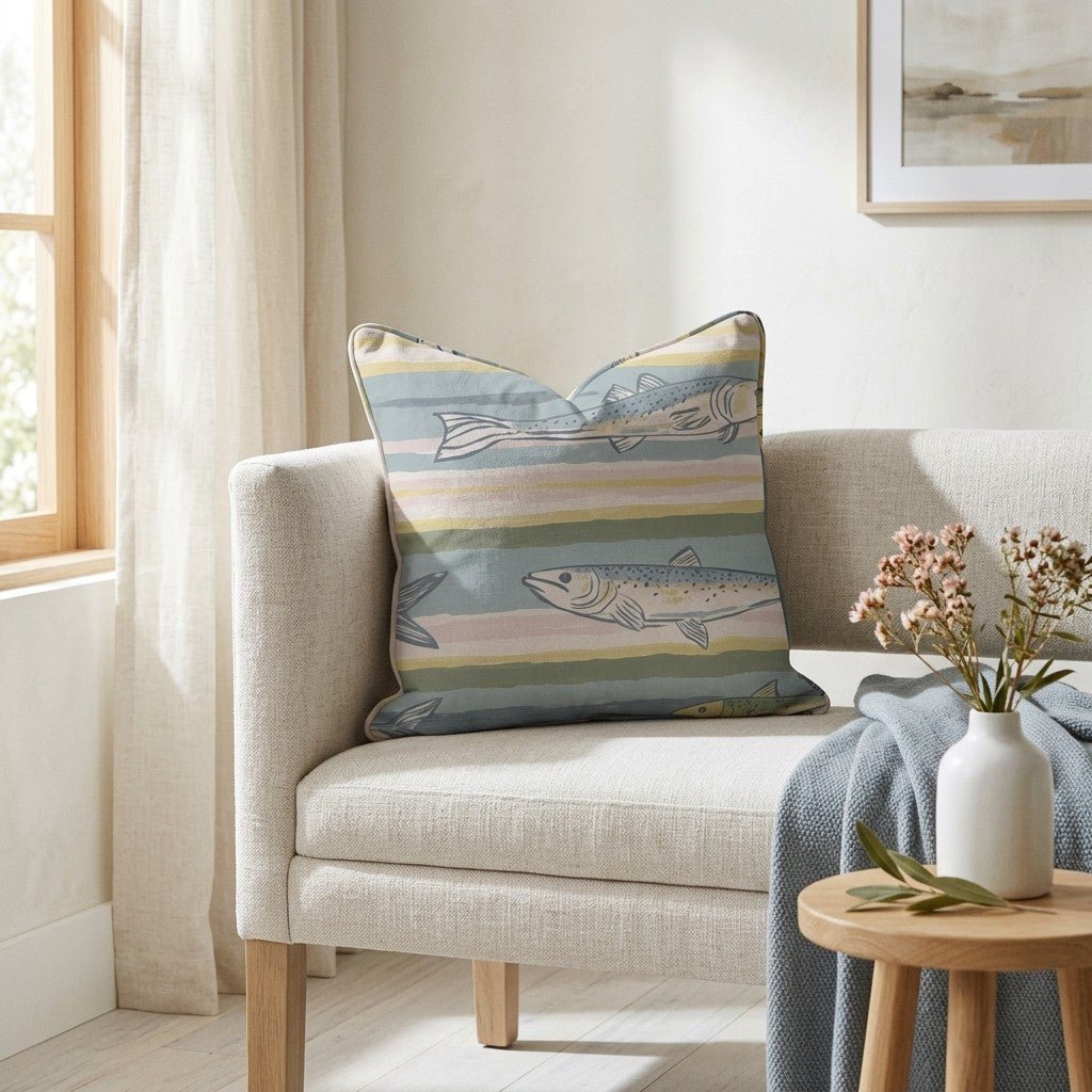Coastline Throw Pillow - Lemon Park