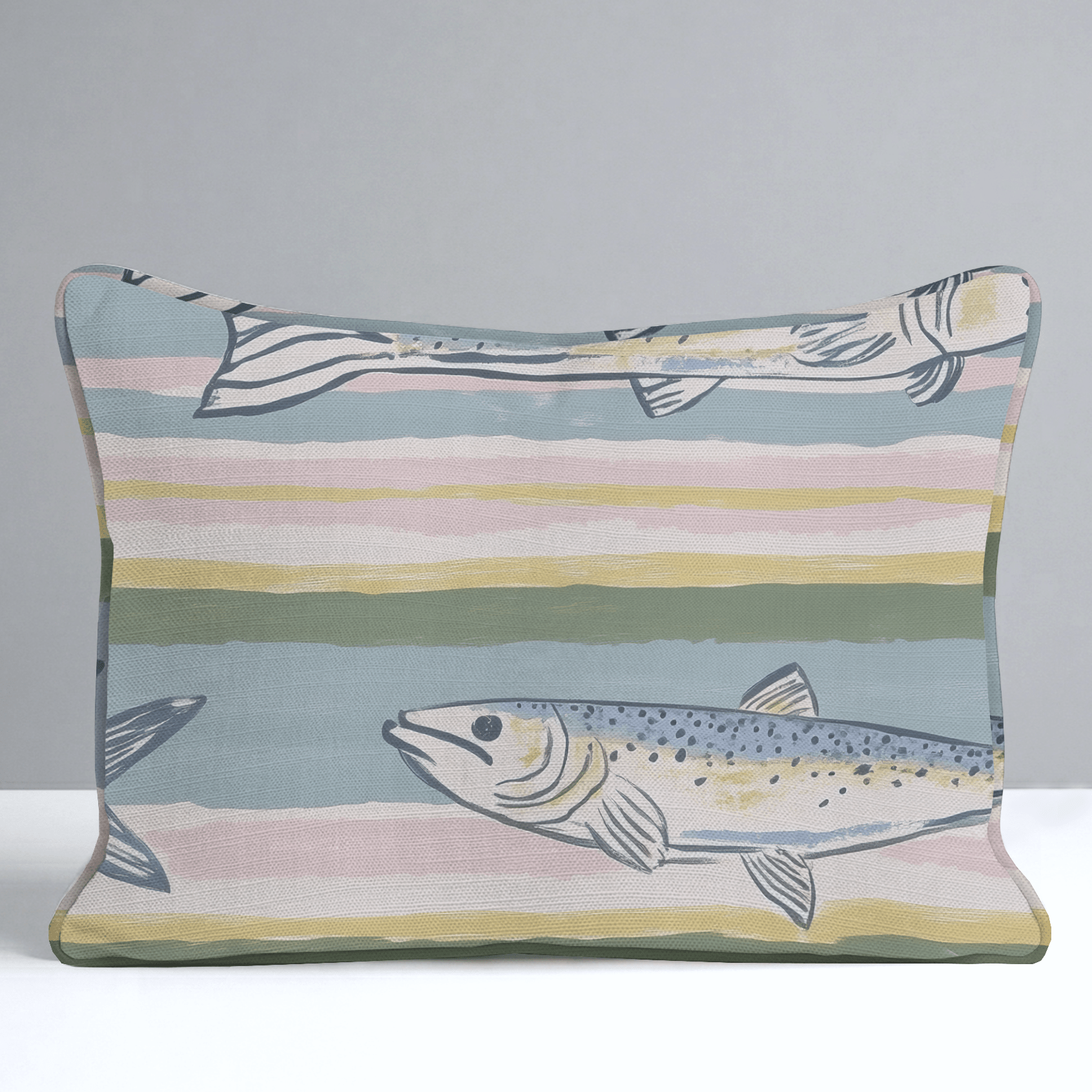 Coastline Throw Pillow - Lemon Park