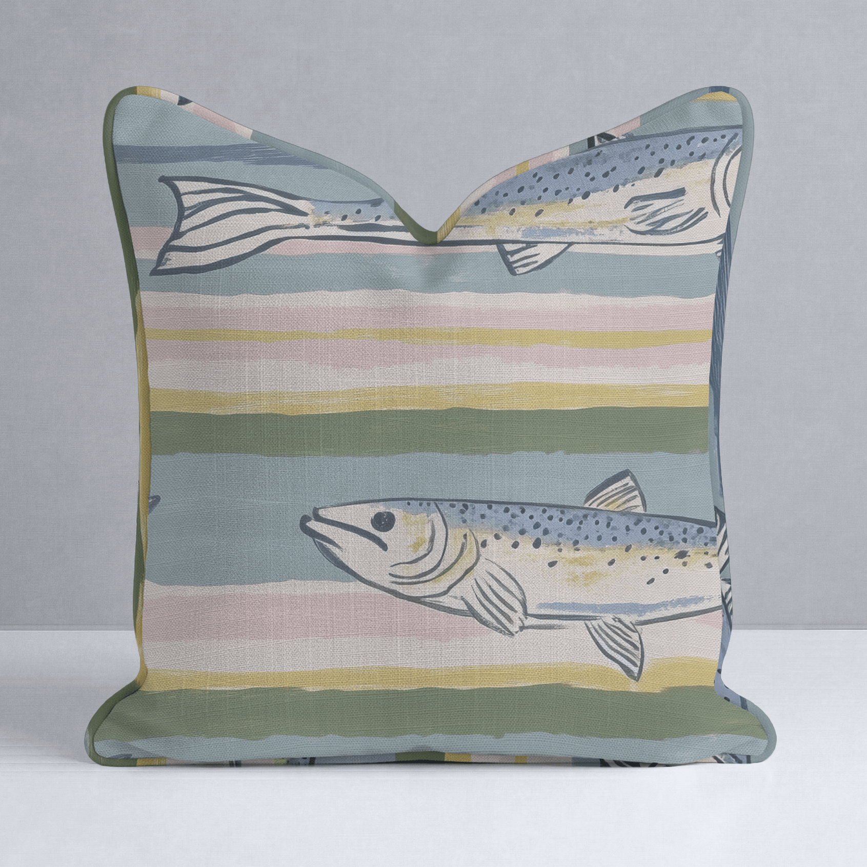 Coastline Throw Pillow - Lemon Park