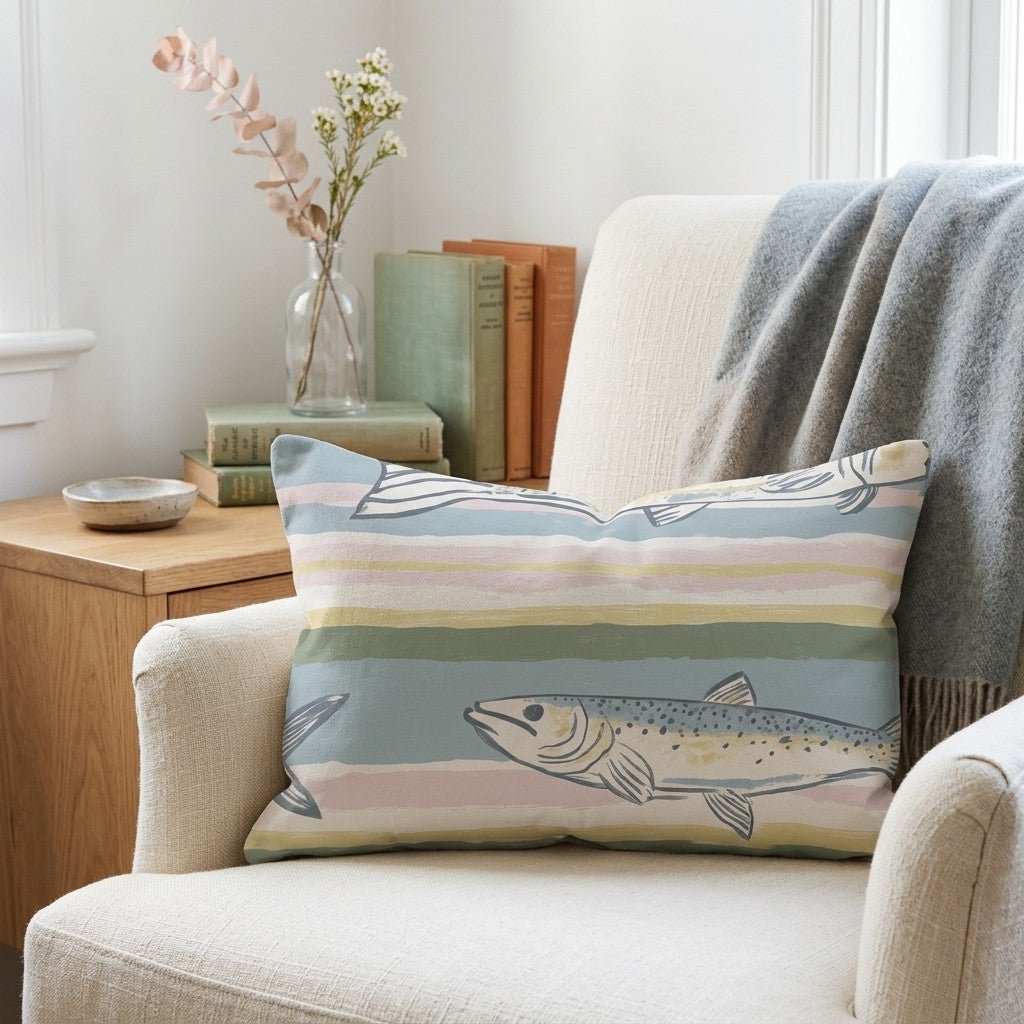 Coastline Throw Pillow - Lemon Park
