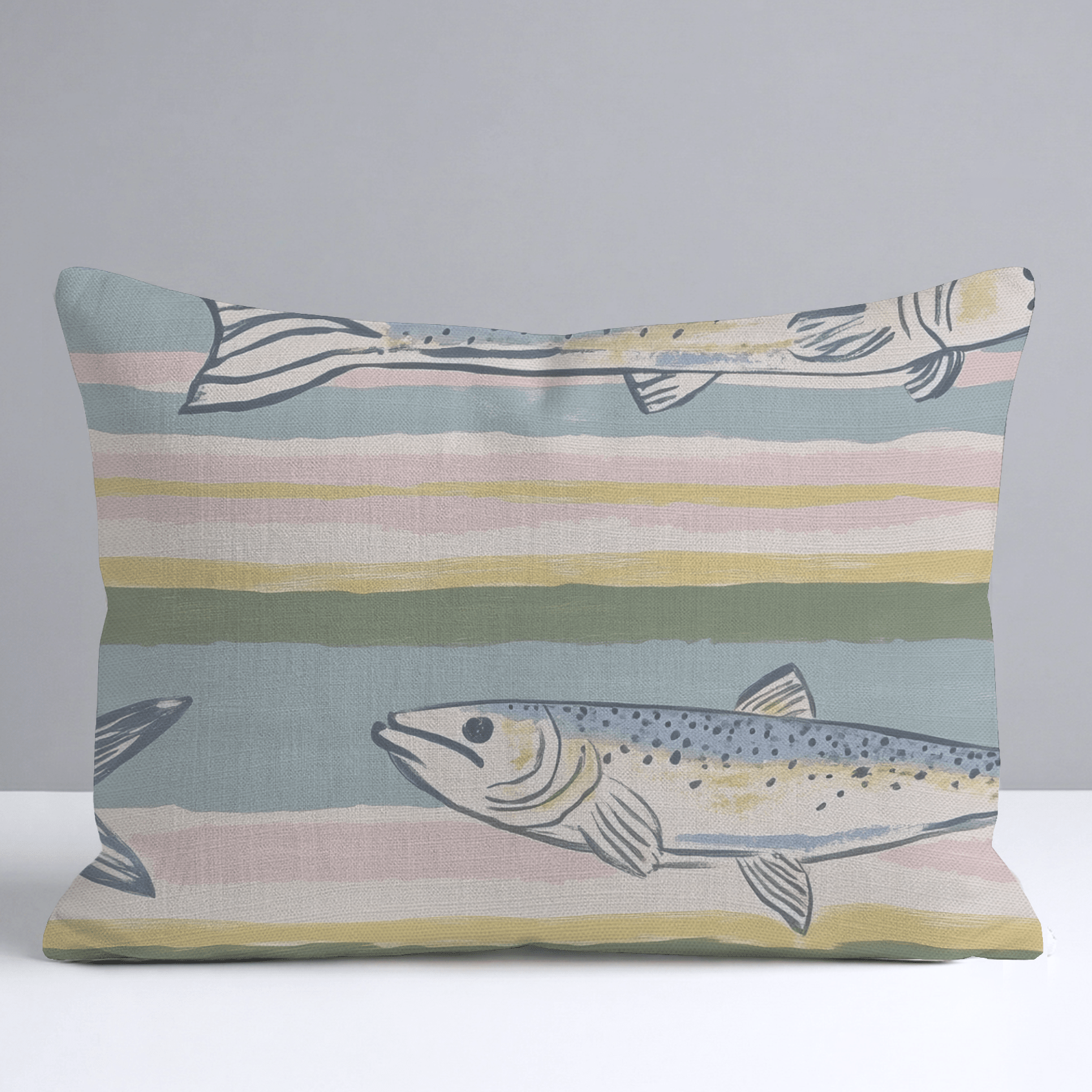 Coastline Throw Pillow - Lemon Park