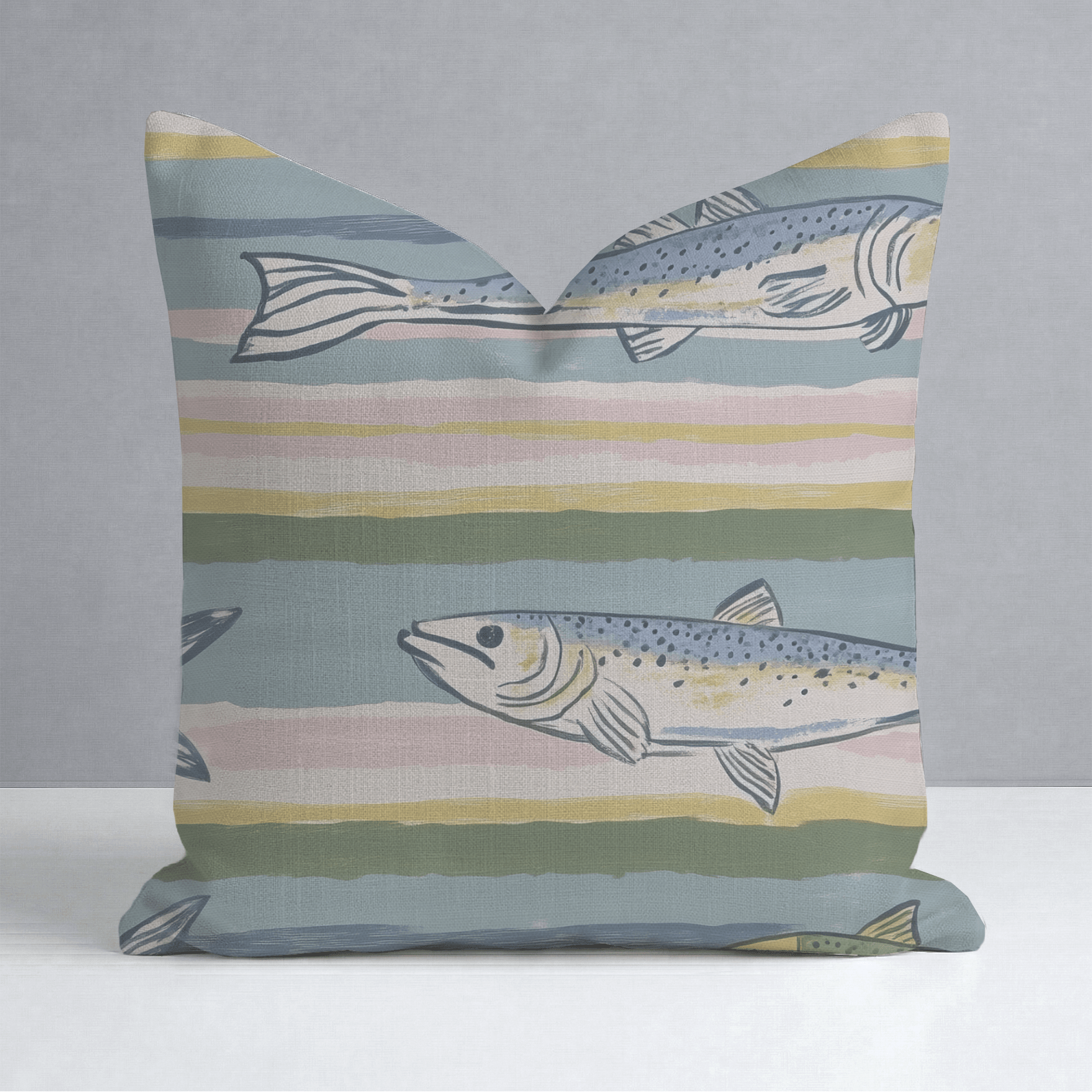Coastline Throw Pillow - Lemon Park