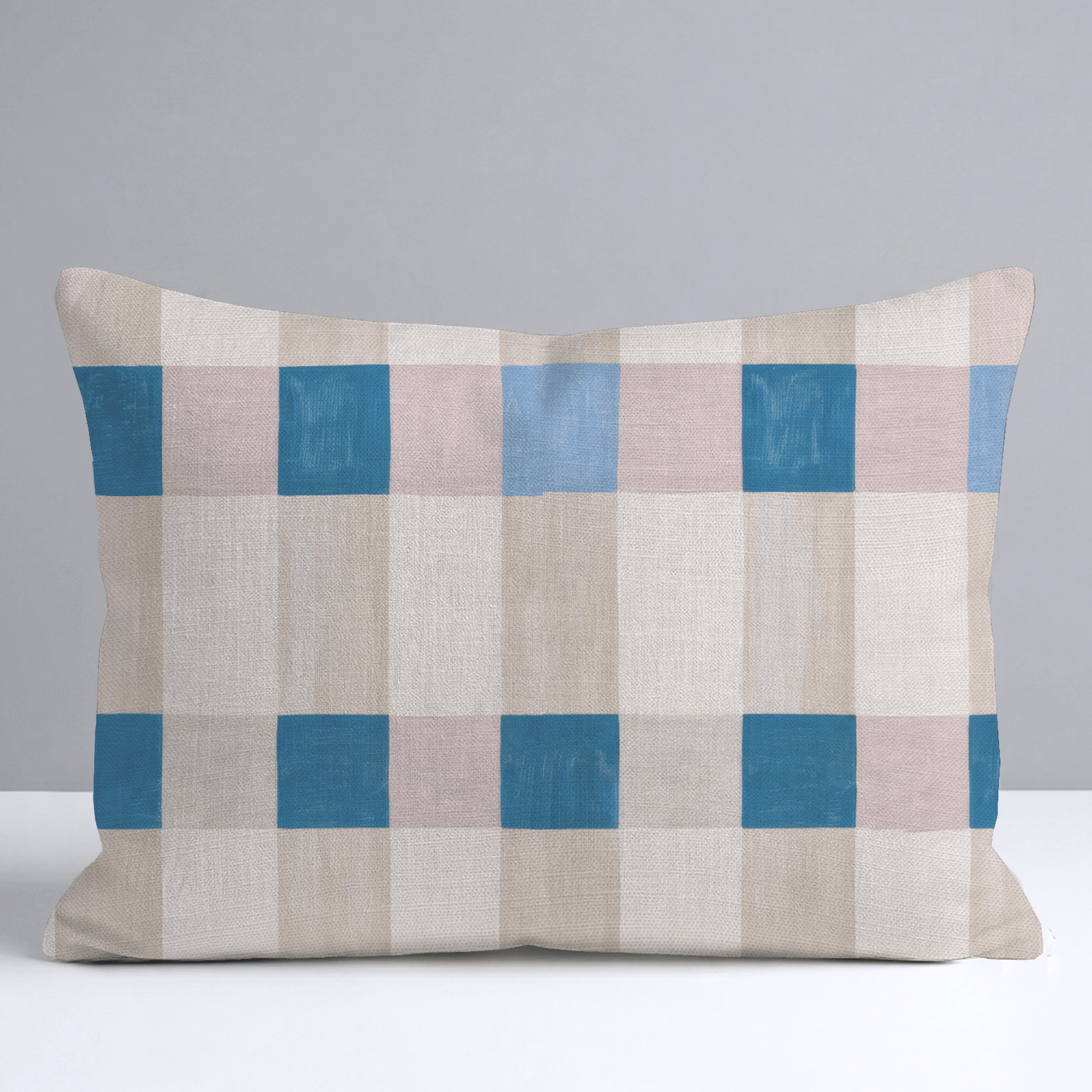 Cobalt Shore Throw Pillow - Lemon Park