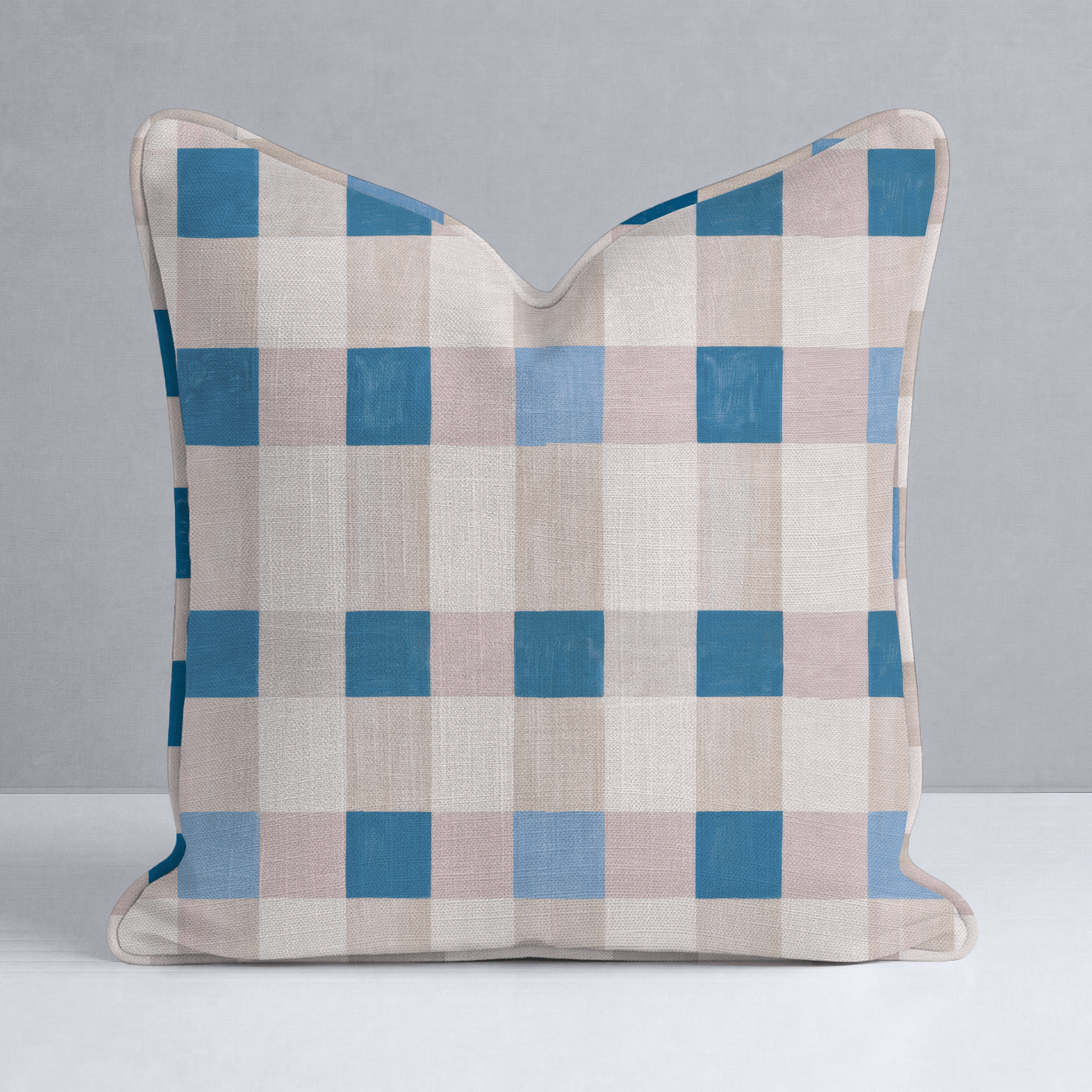 Cobalt Shore Throw Pillow - Lemon Park