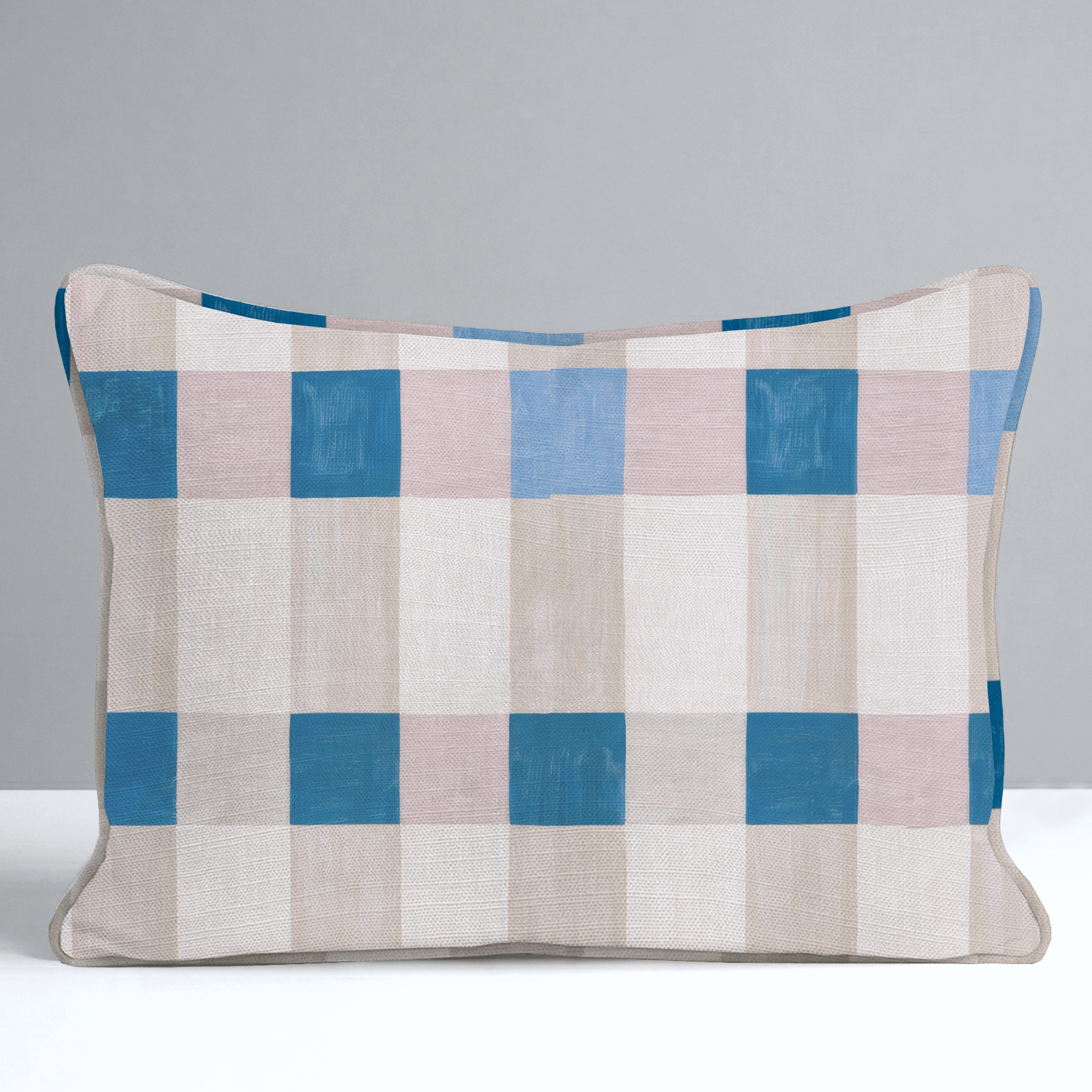 Cobalt Shore Throw Pillow - Lemon Park