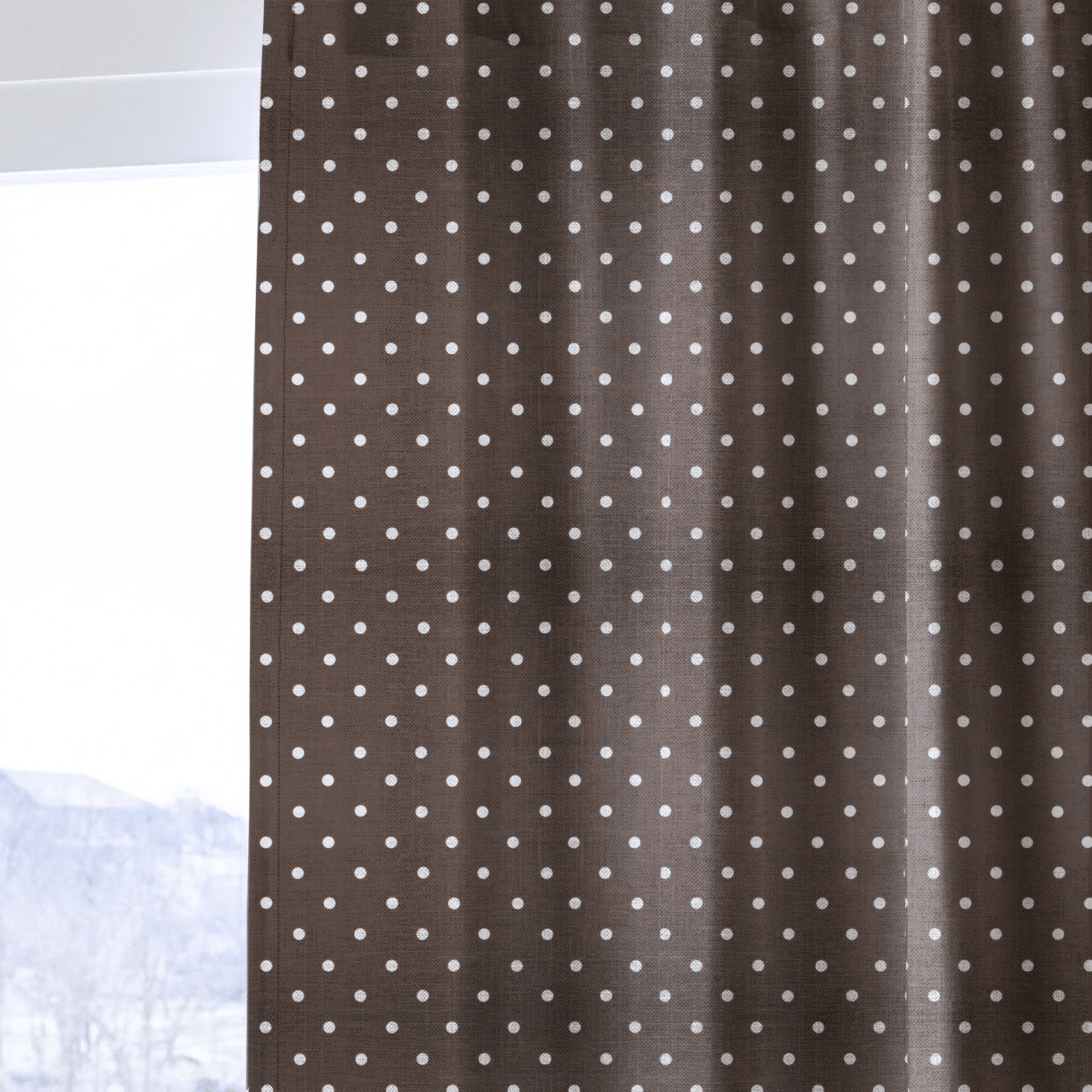 Cocoa Dots - Drapery - Lemon Park