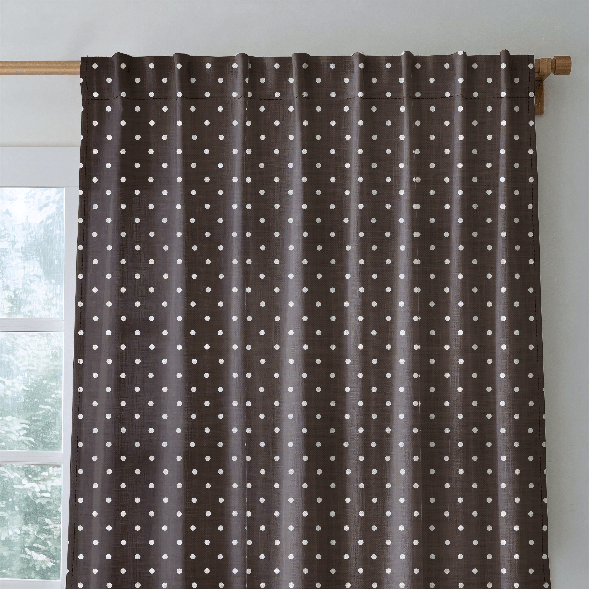Cocoa Dots - Drapery - Lemon Park