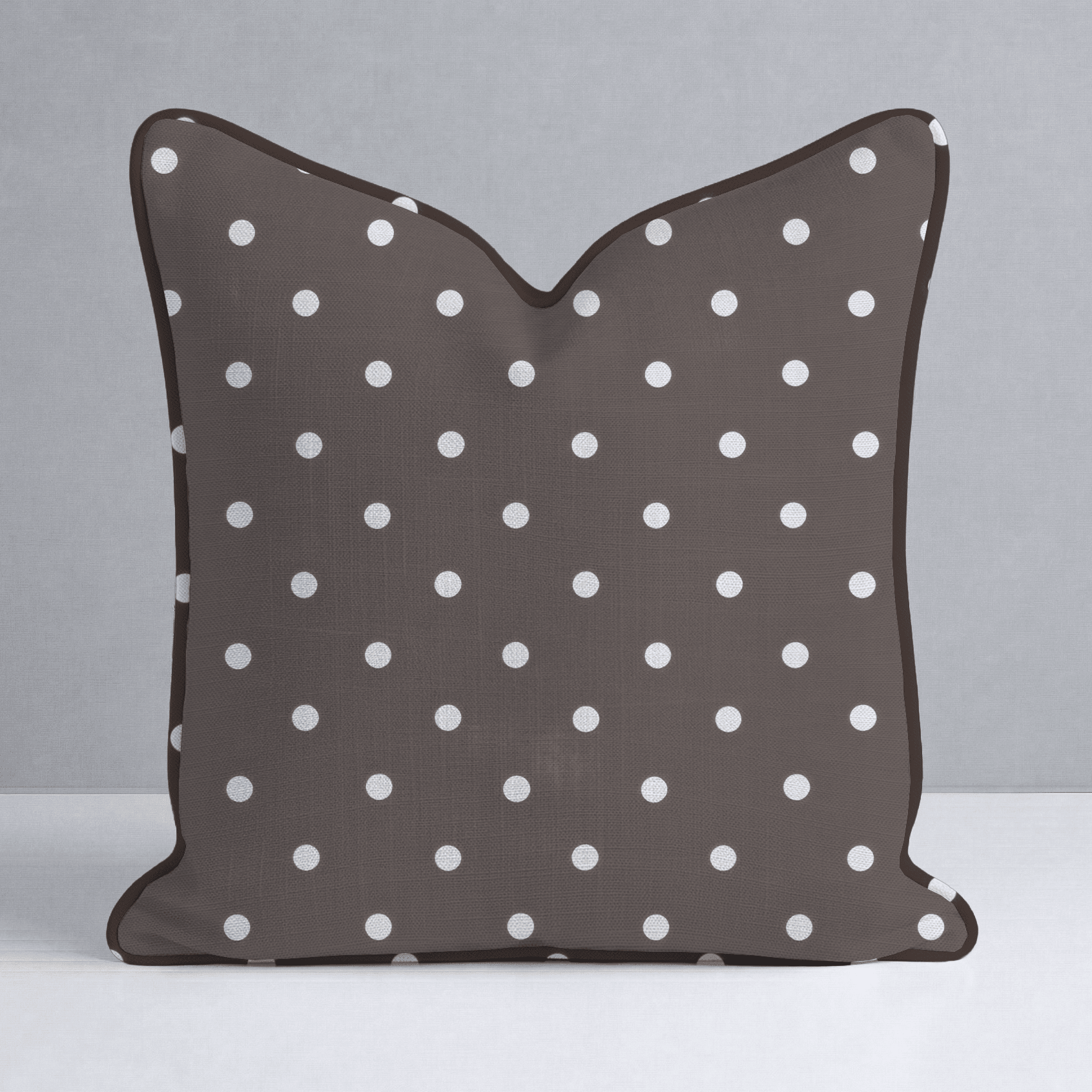Cocoa Dots Throw Pillow - Lemon Park