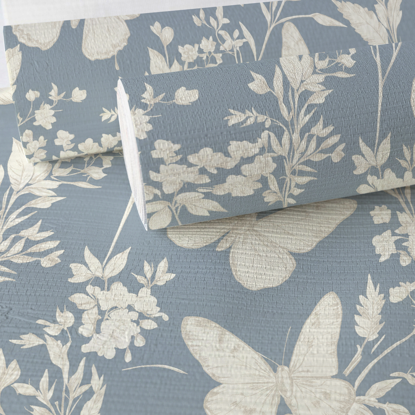 Collierville Beige Faux Grasscloth Wallpaper