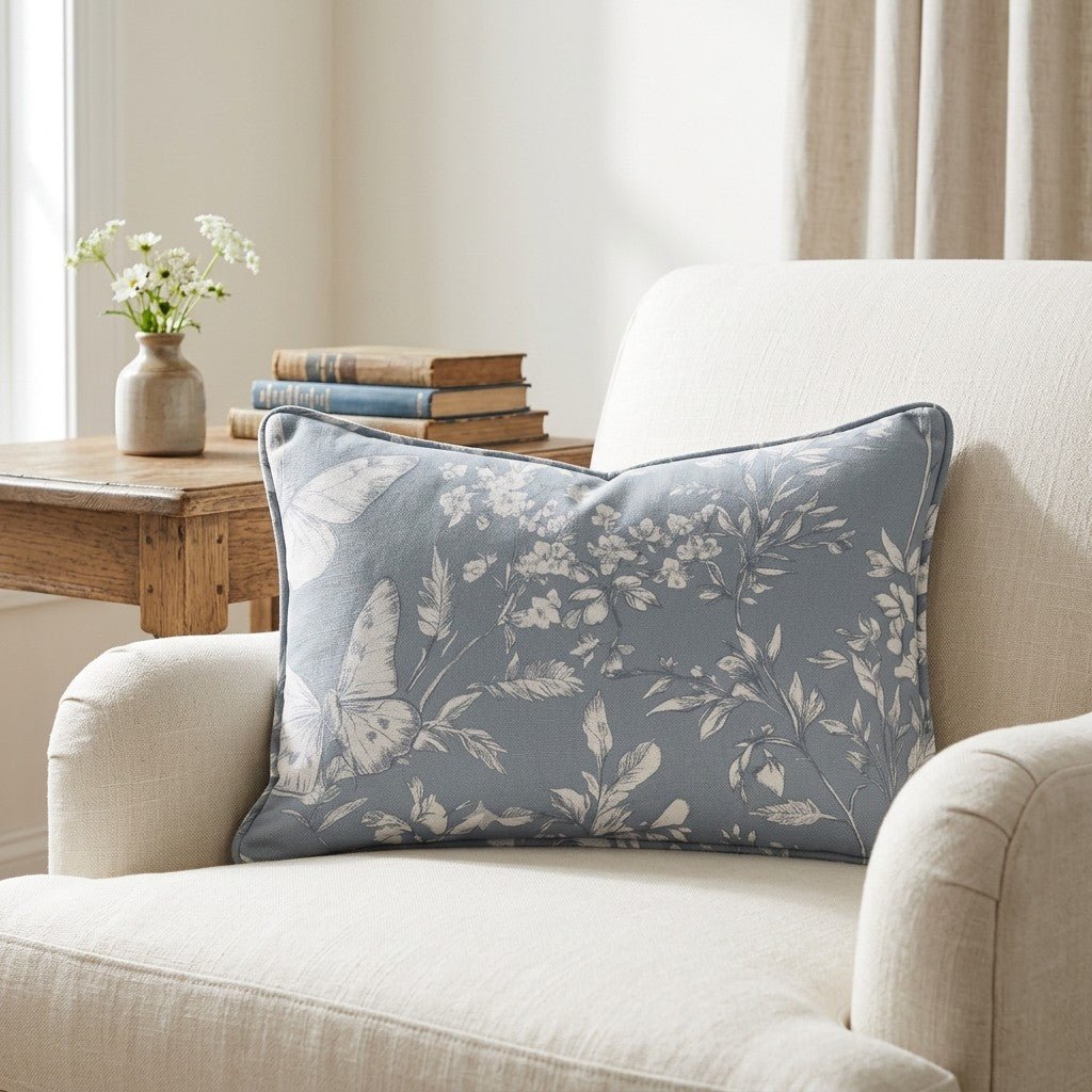 Collierville Blue Throw Pillow - Lemon Park