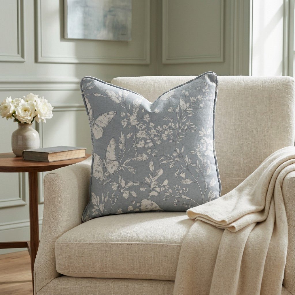 Collierville Blue Throw Pillow - Lemon Park