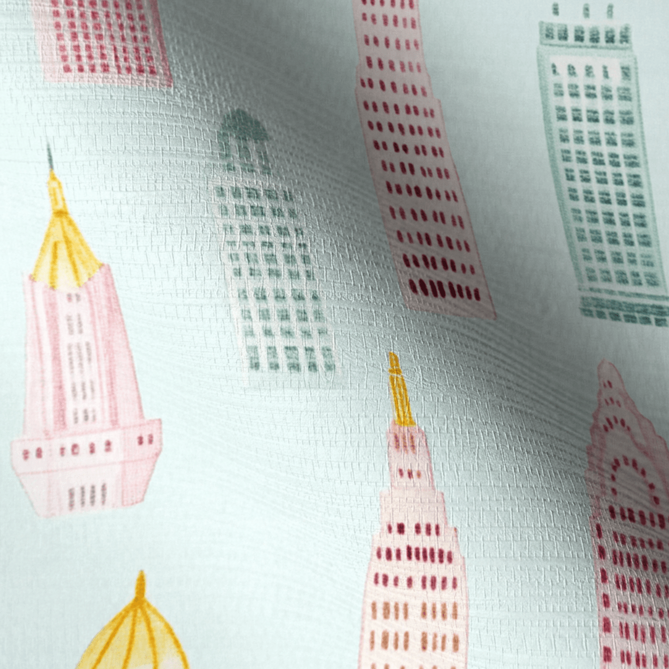 Concrete Jungle Faux Grasscloth Wallpaper - Lemon Park