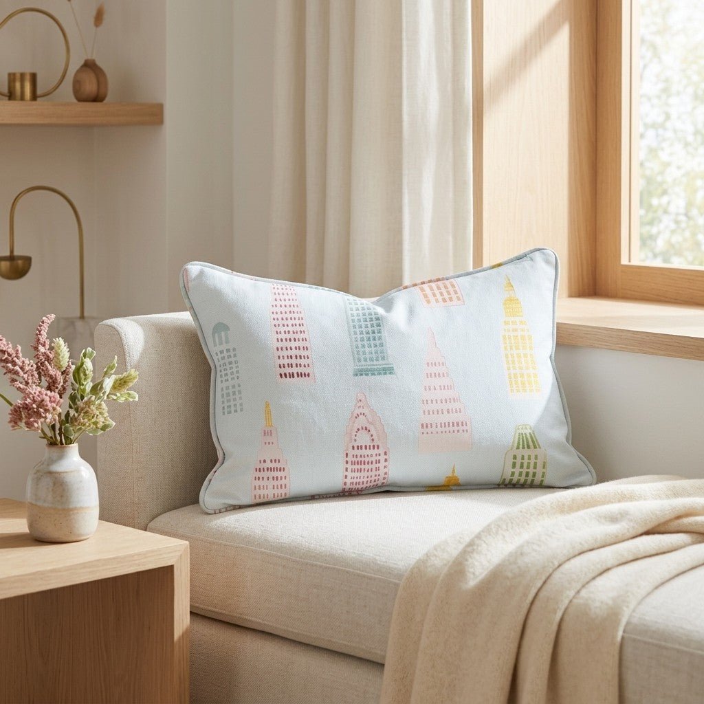 Concrete Jungle Throw Pillow - Lemon Park