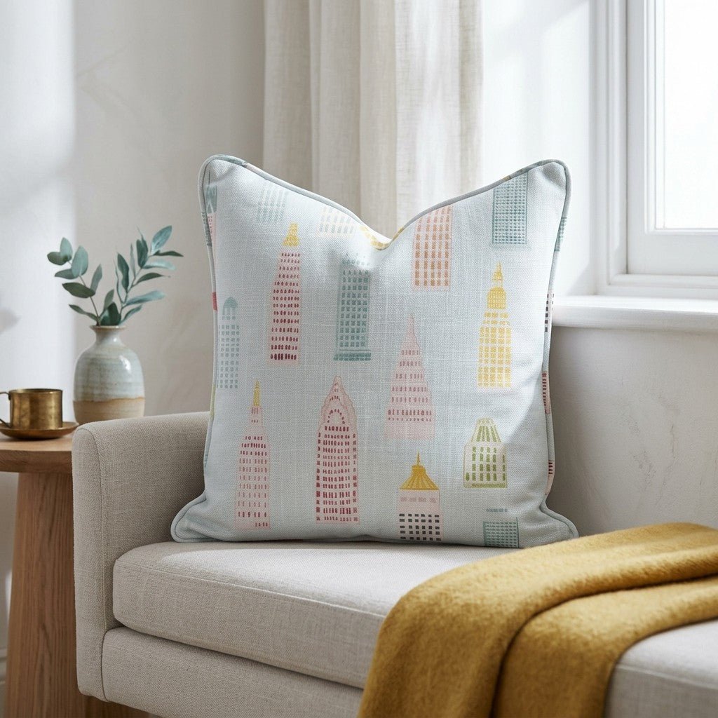 Concrete Jungle Throw Pillow - Lemon Park
