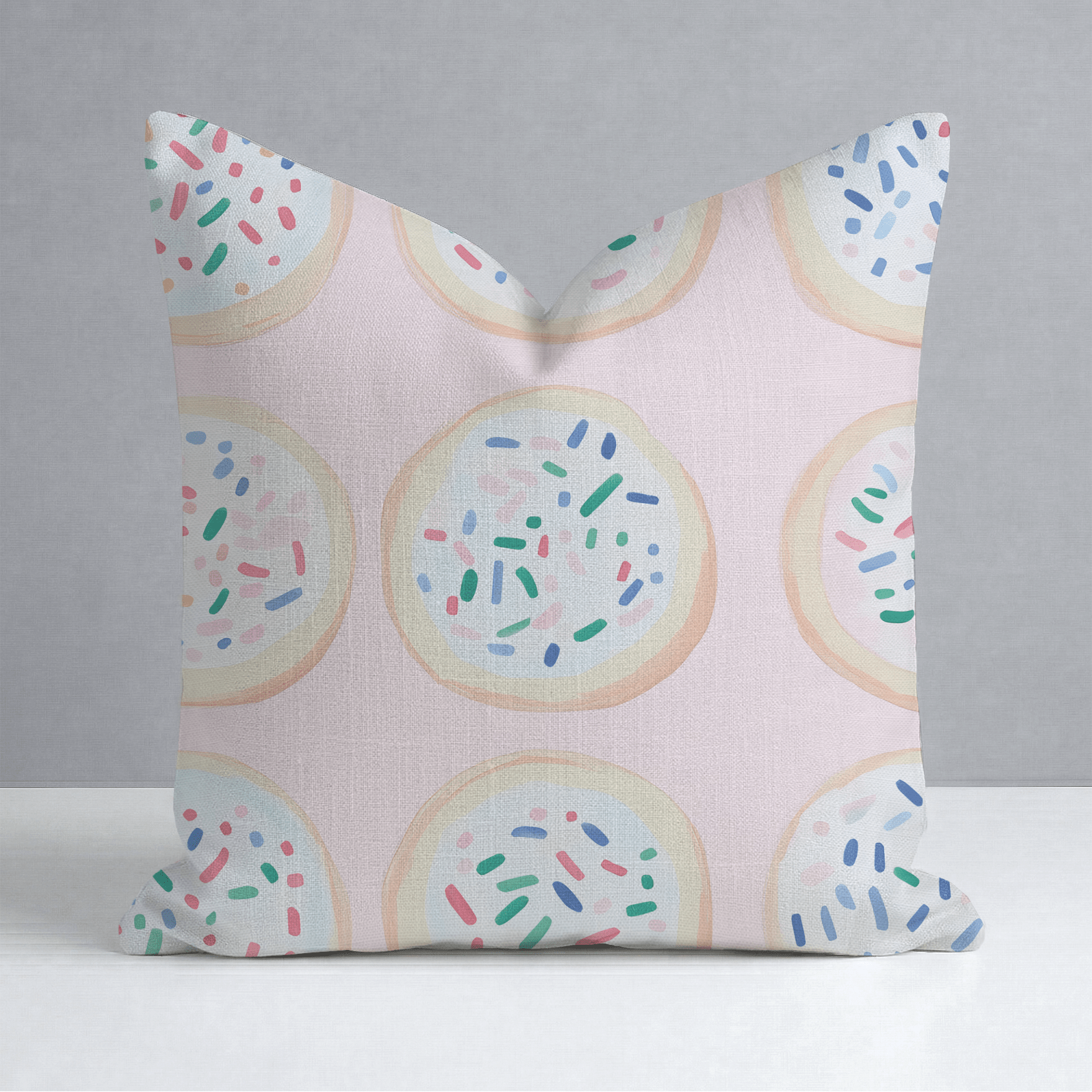 Confetti Cookies Throw Pillow - Lemon Park