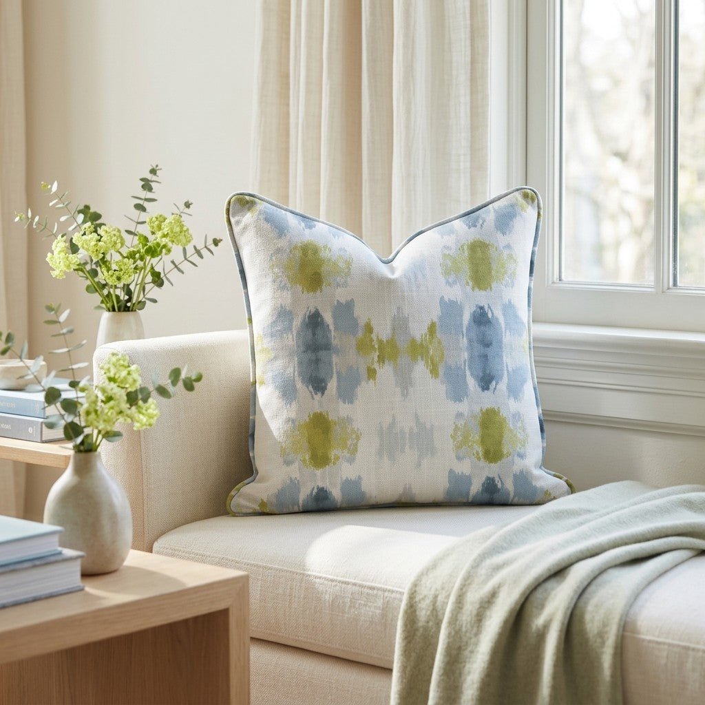 Cool Tides Throw Pillow - Lemon Park