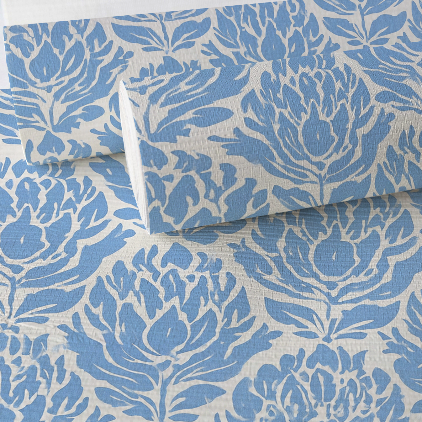 Morning Sky Faux Grasscloth Wallpaper