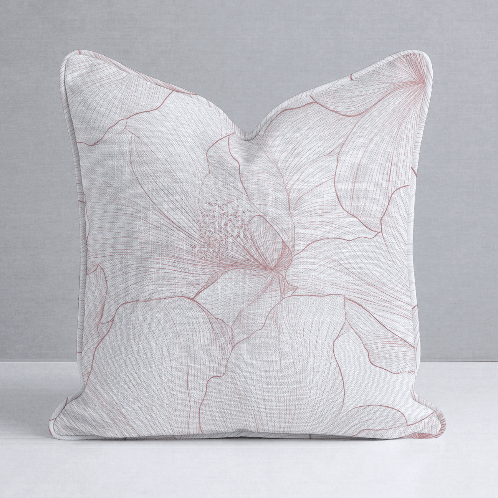 Coral Cabana Throw Pillow - Lemon Park