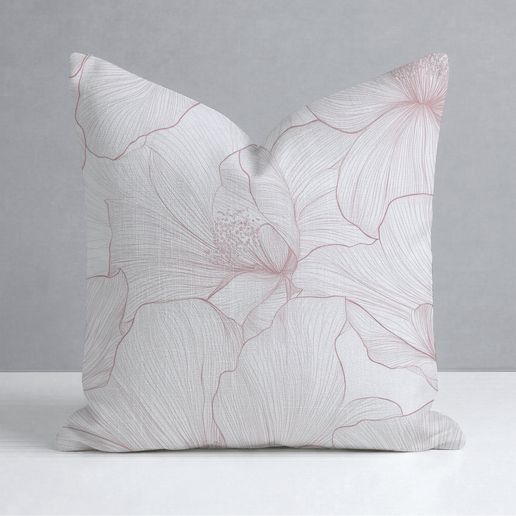 Coral Cabana Throw Pillow - Lemon Park