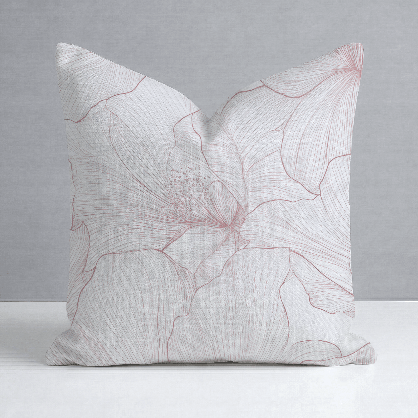 Coral Cabana Throw Pillow - Lemon Park
