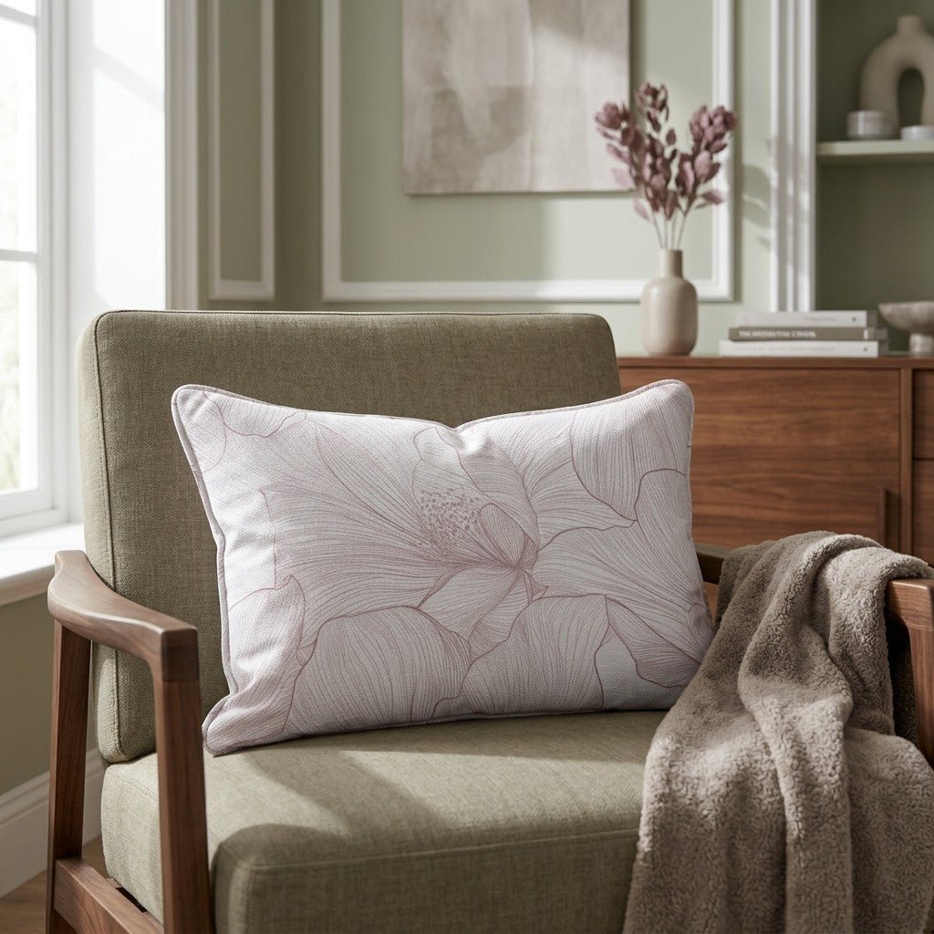 Coral Cabana Throw Pillow - Lemon Park