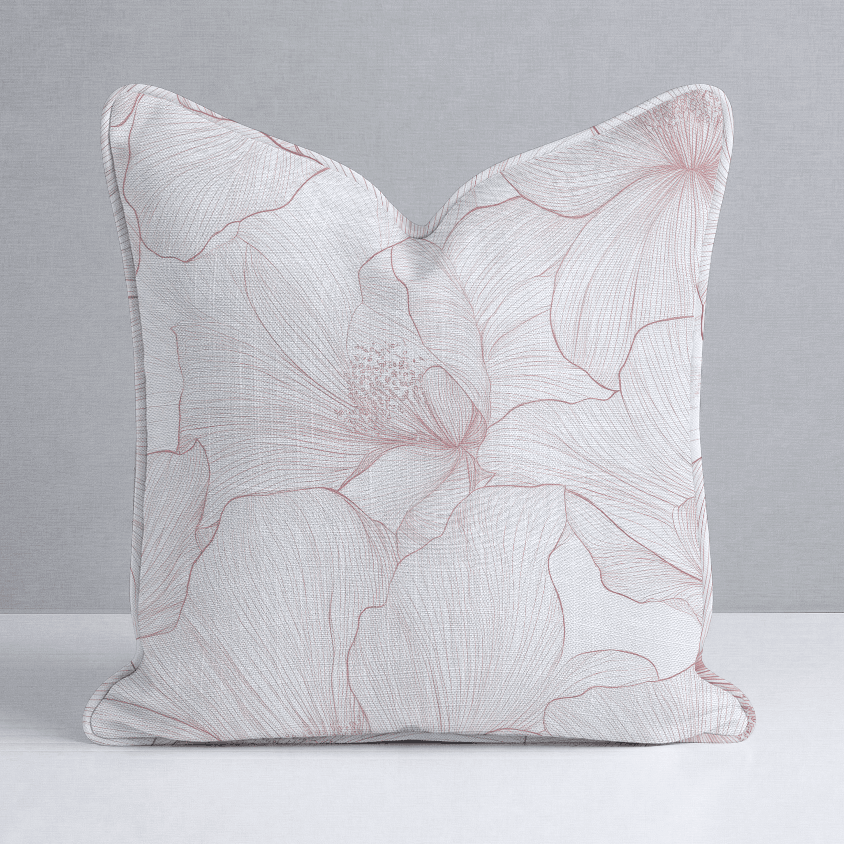 Coral Cabana Throw Pillow - Lemon Park