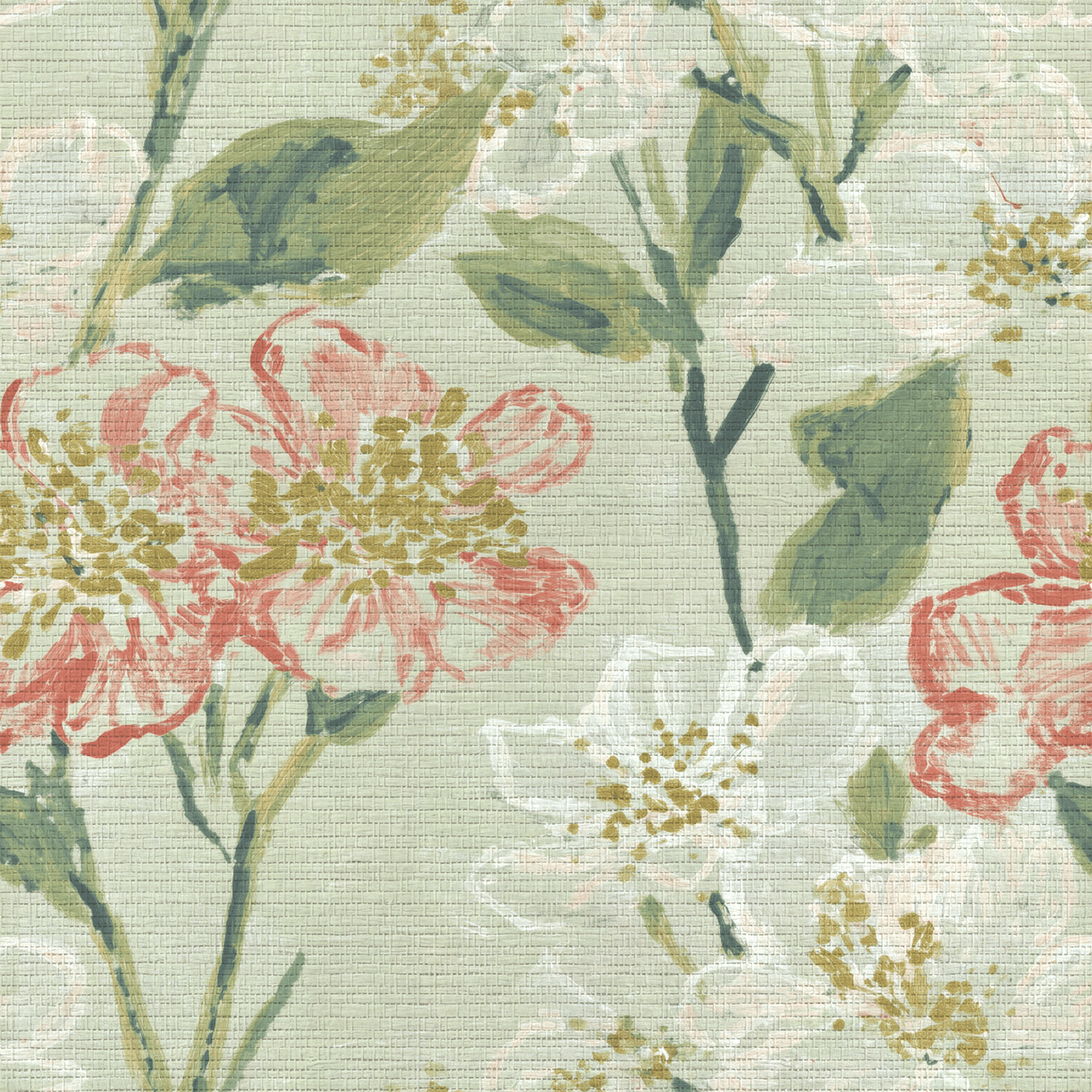 Cordelia Faux Grasscloth Wallpaper - Lemon Park