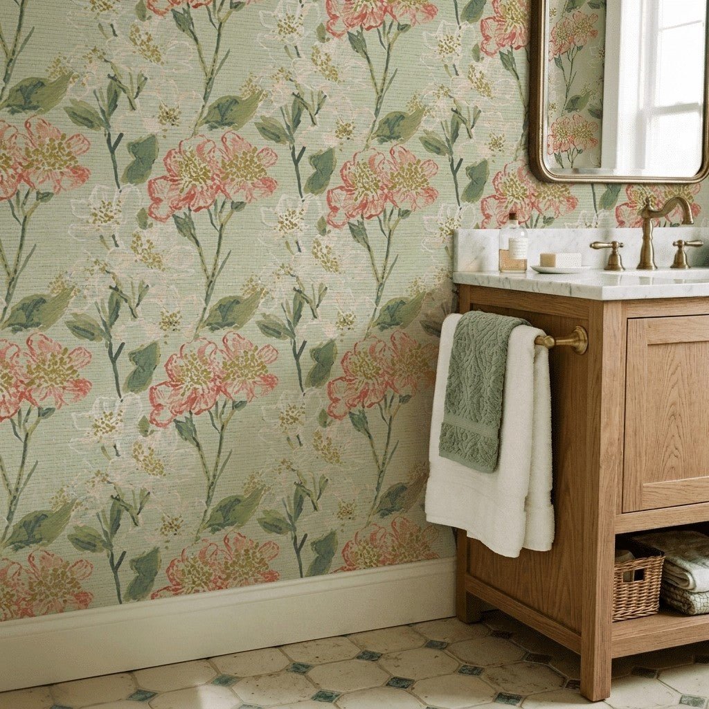 Cordelia Faux Grasscloth Wallpaper - Lemon Park