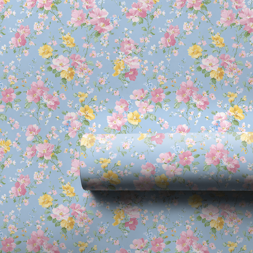 Cornflower Bloom - Wrapping Paper - Lemon Park