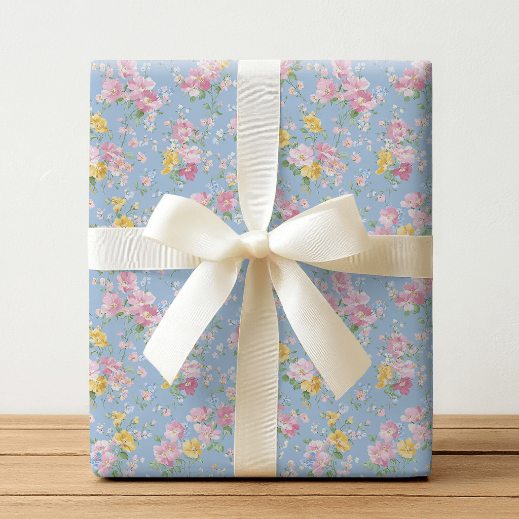 Cornflower Bloom - Wrapping Paper - Lemon Park