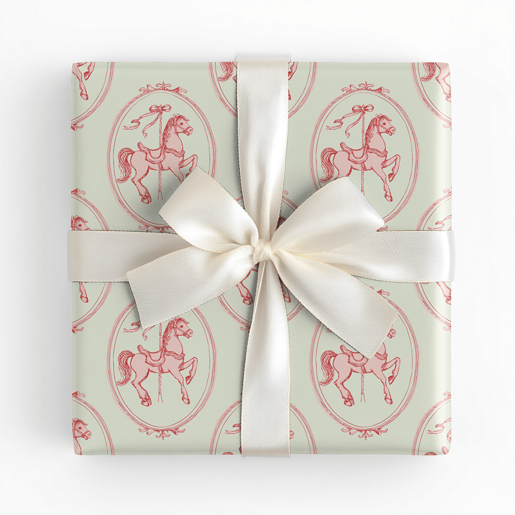Cotton Candy Carousel - Wrapping Paper - Lemon Park