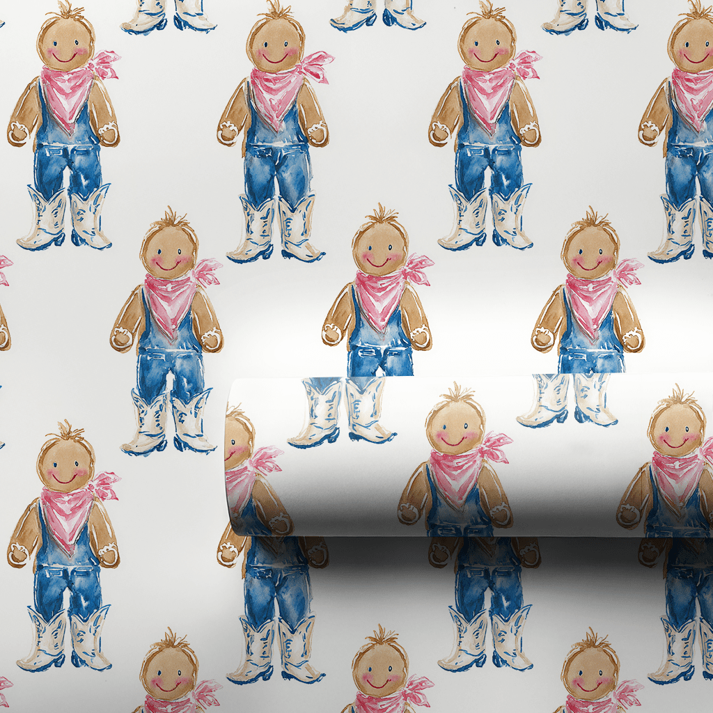Country Gingerbread Christmas - Wrapping Paper - Lemon Park